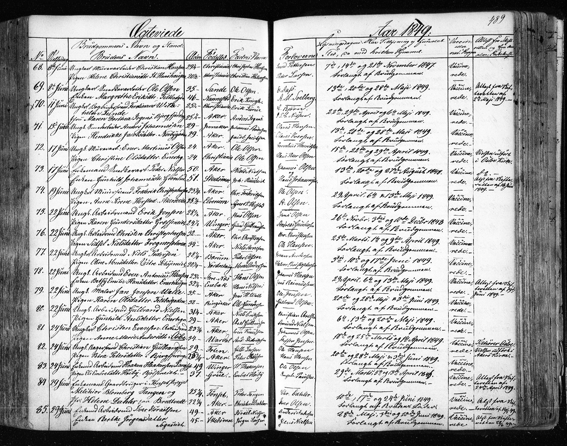 Aker prestekontor kirkebøker, SAO/A-10861/F/L0019: Parish register (official) no. 19, 1842-1852, p. 489