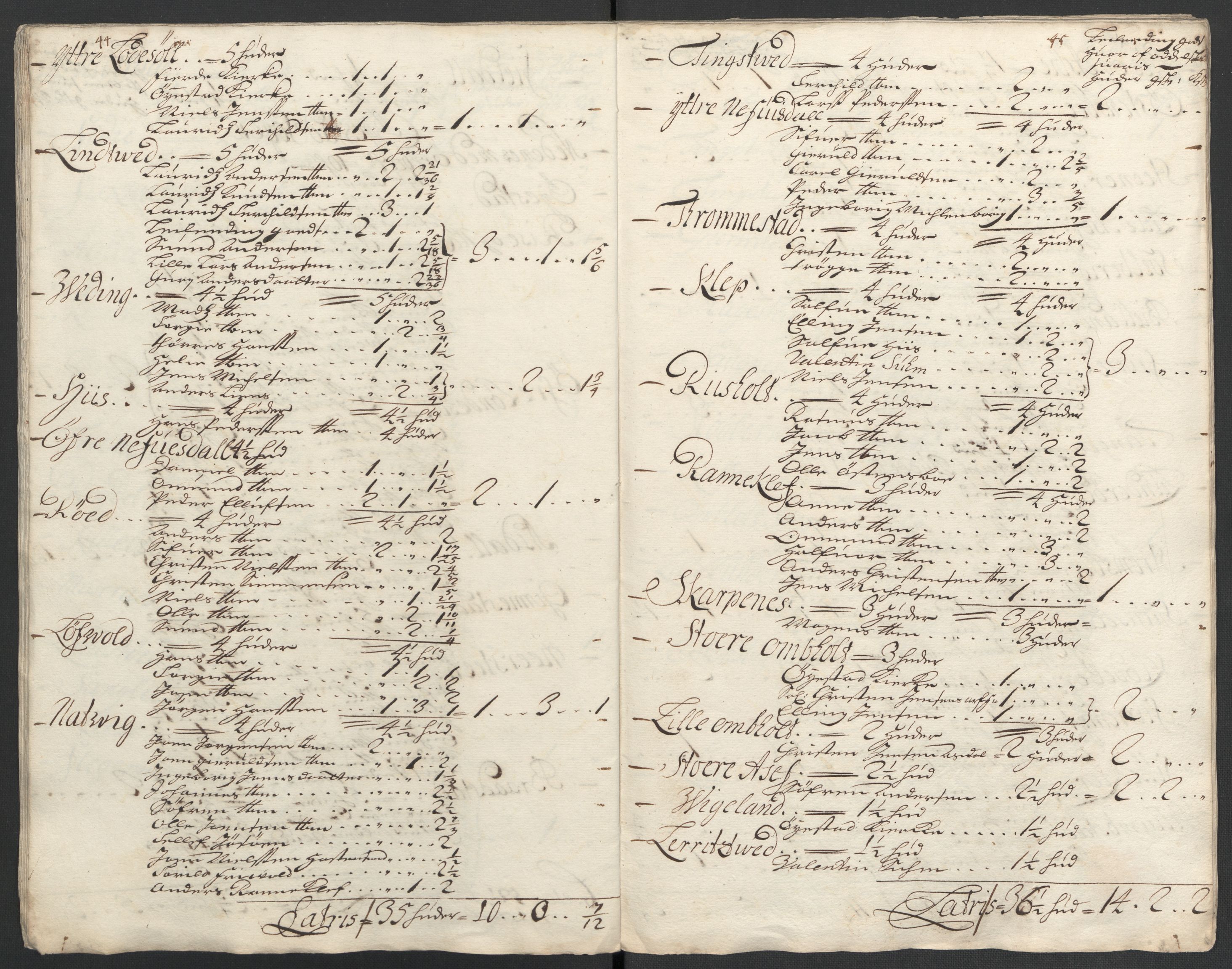 Rentekammeret inntil 1814, Reviderte regnskaper, Fogderegnskap, AV/RA-EA-4092/R39/L2314: Fogderegnskap Nedenes, 1698-1699, p. 105