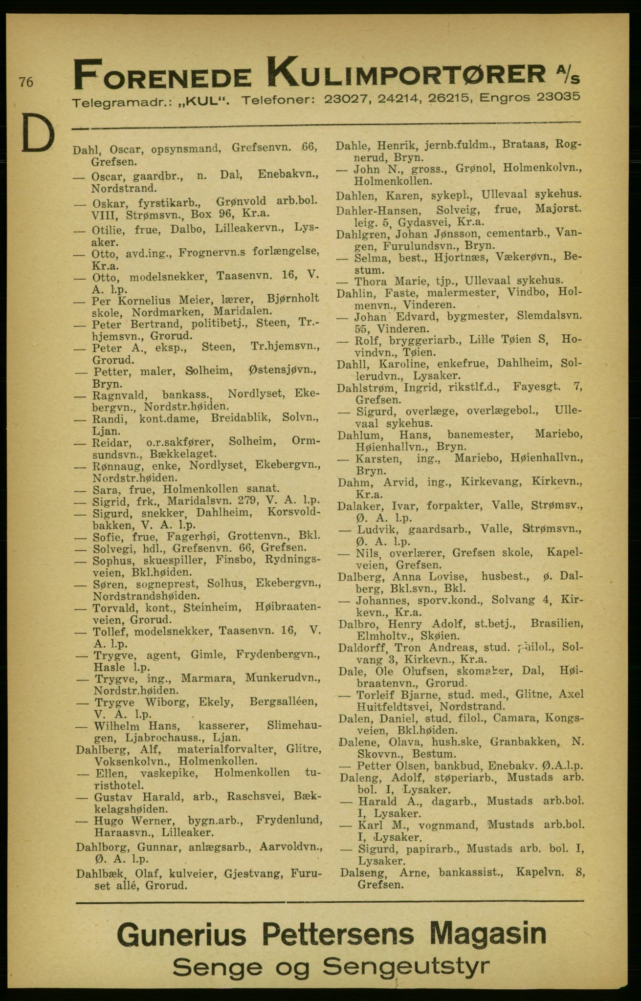Aker adressebok/adressekalender, PUBL/001/A/003: Akers adressekalender, 1924-1925, p. 76