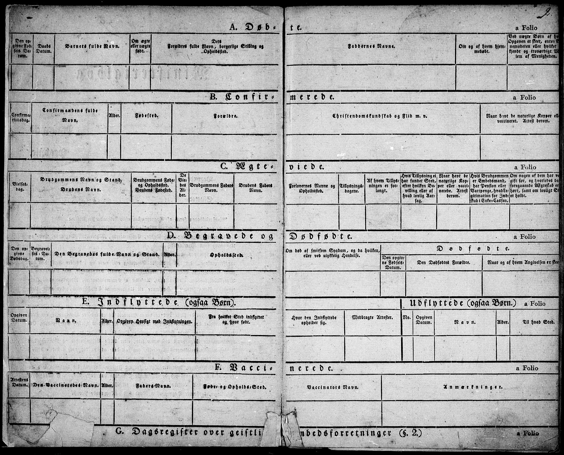 Risør sokneprestkontor, SAK/1111-0035/F/Fa/L0003: Parish register (official) no. A 3, 1838-1864, p. 2