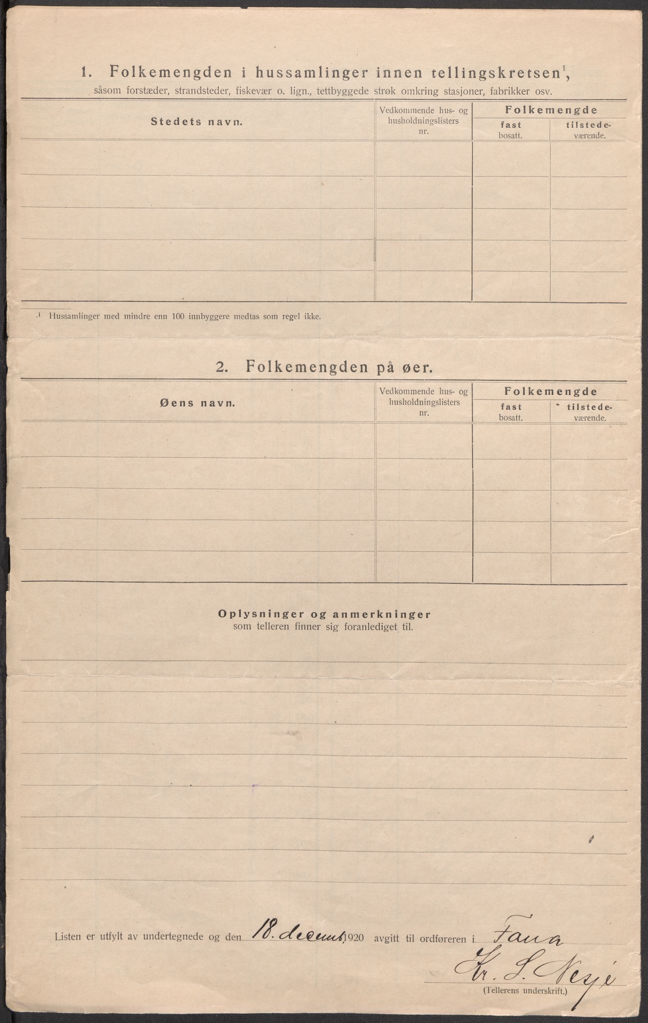 SAB, 1920 census for Fana, 1920, p. 15