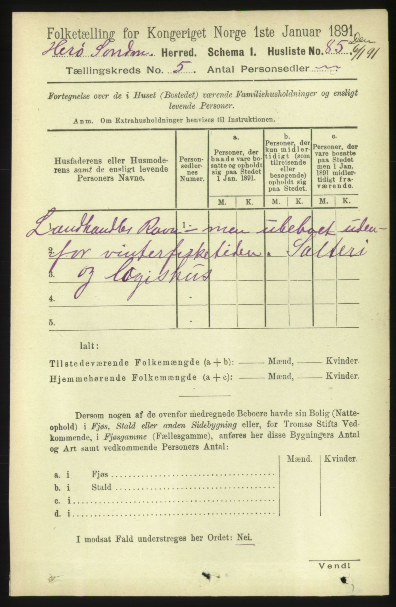 RA, 1891 census for 1515 Herøy, 1891, p. 1909