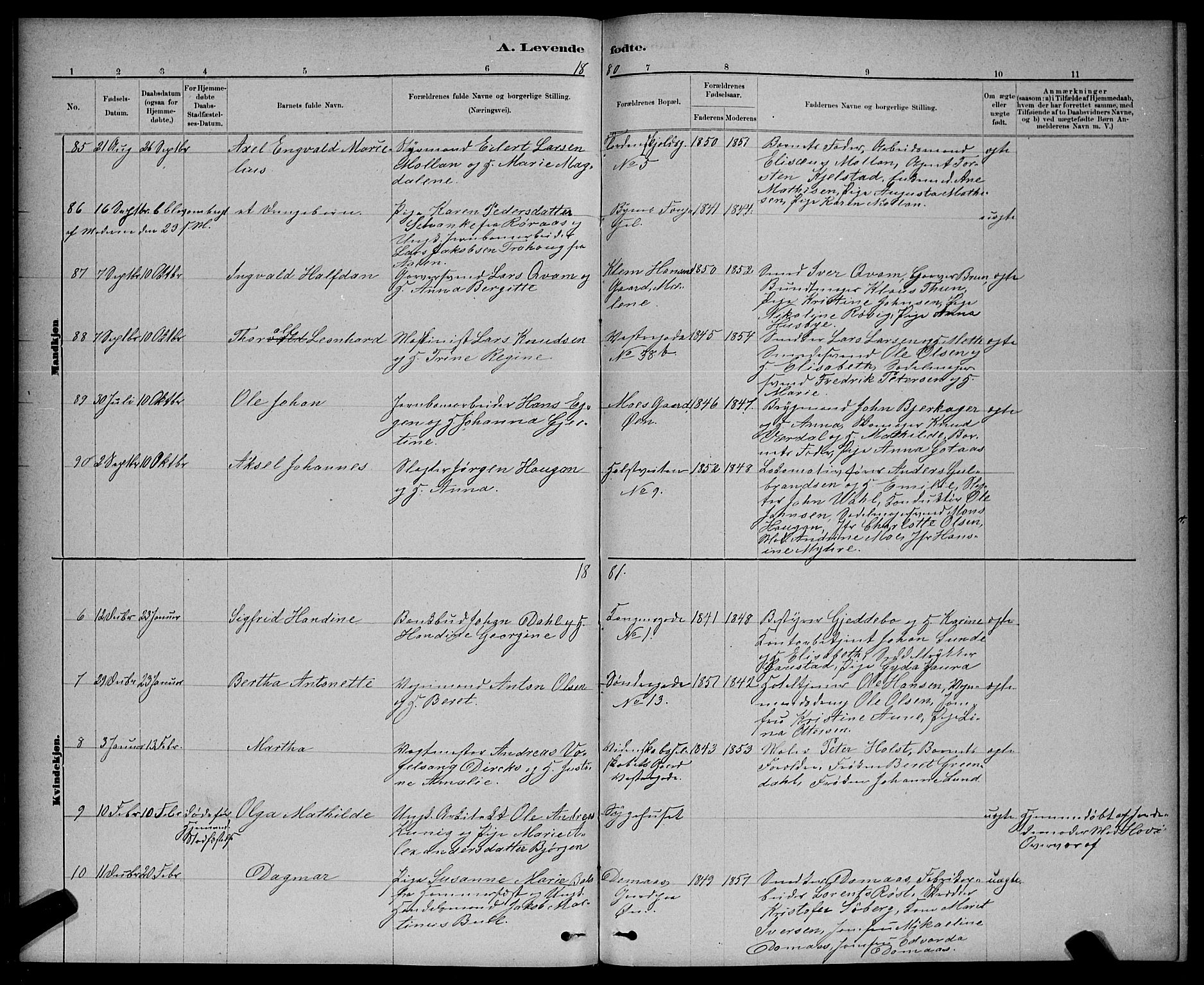 Ministerialprotokoller, klokkerbøker og fødselsregistre - Sør-Trøndelag, AV/SAT-A-1456/601/L0091: Parish register (copy) no. 601C09, 1878-1883