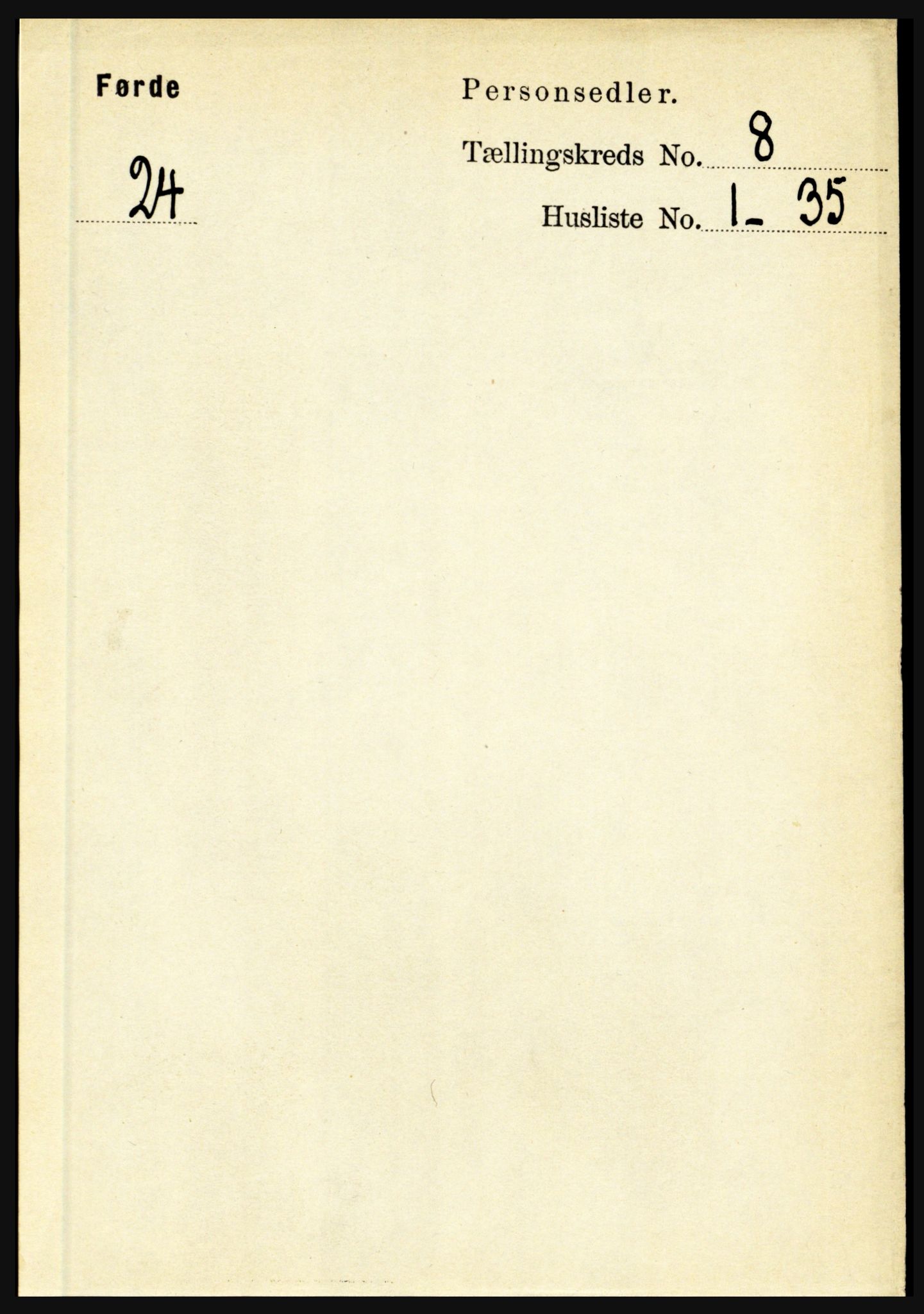 RA, 1891 census for 1432 Førde, 1891, p. 2874