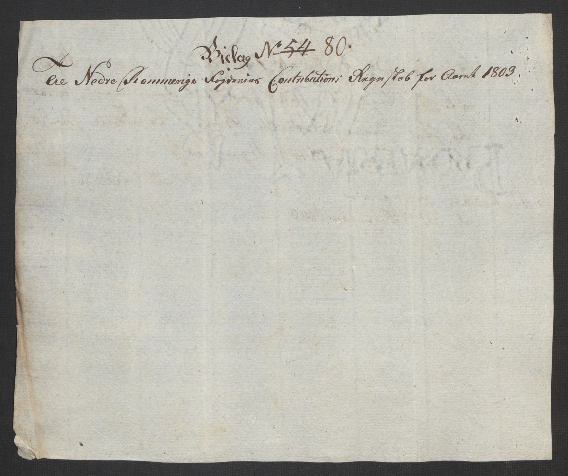 Rentekammeret inntil 1814, Reviderte regnskaper, Fogderegnskap, AV/RA-EA-4092/R11/L0679: Fogderegnskap Nedre Romerike, 1803, p. 226