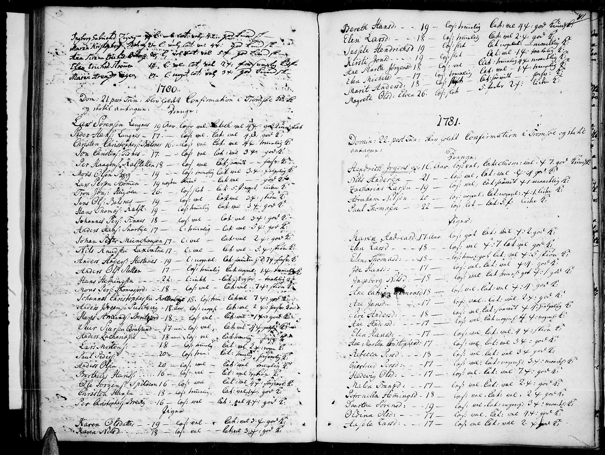 Tromsø sokneprestkontor/stiftsprosti/domprosti, SATØ/S-1343/G/Ga/L0003kirke: Parish register (official) no. 3, 1779-1796, p. 81