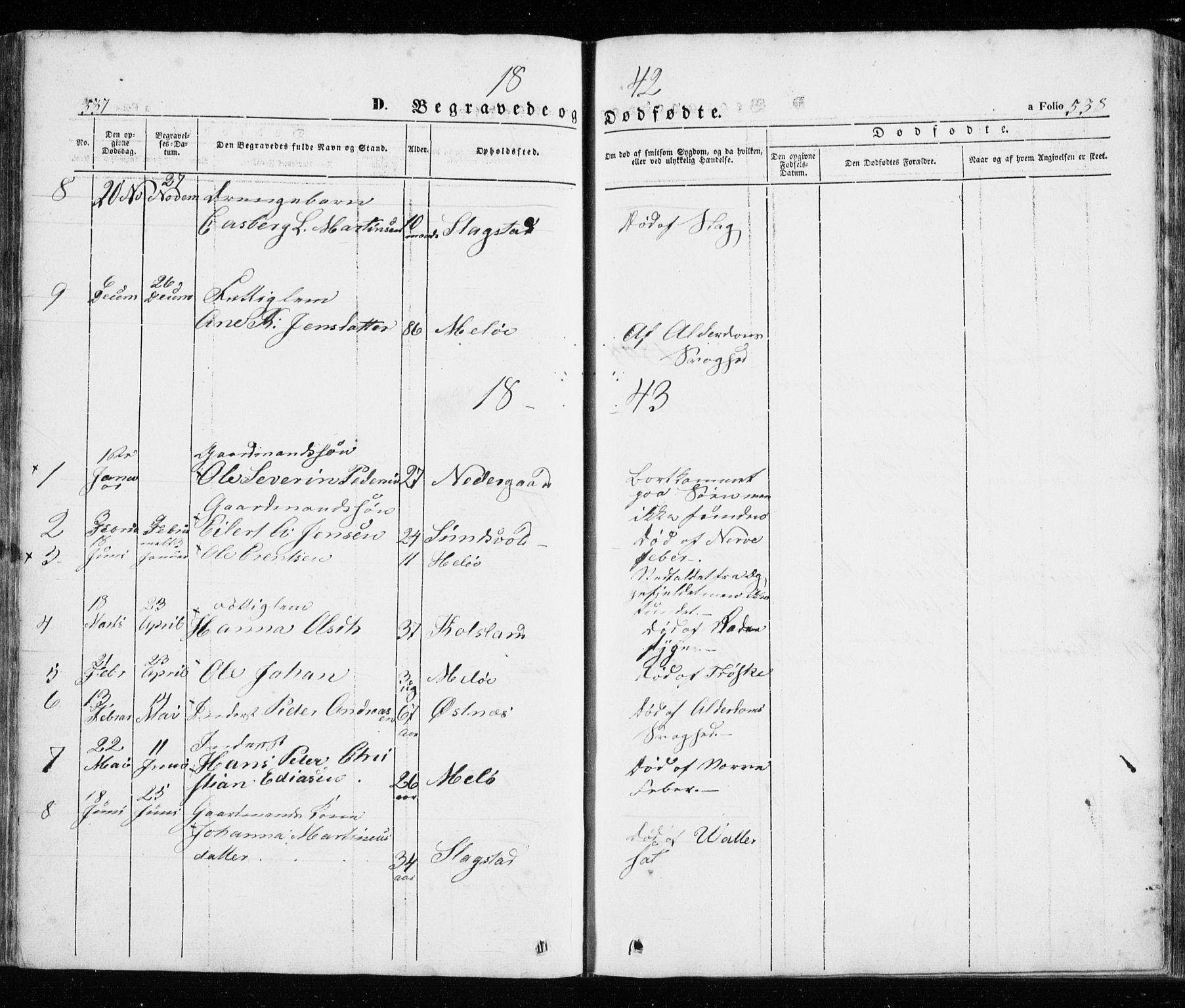 Trondenes sokneprestkontor, SATØ/S-1319/H/Ha/L0010kirke: Parish register (official) no. 10, 1840-1865, p. 537-538