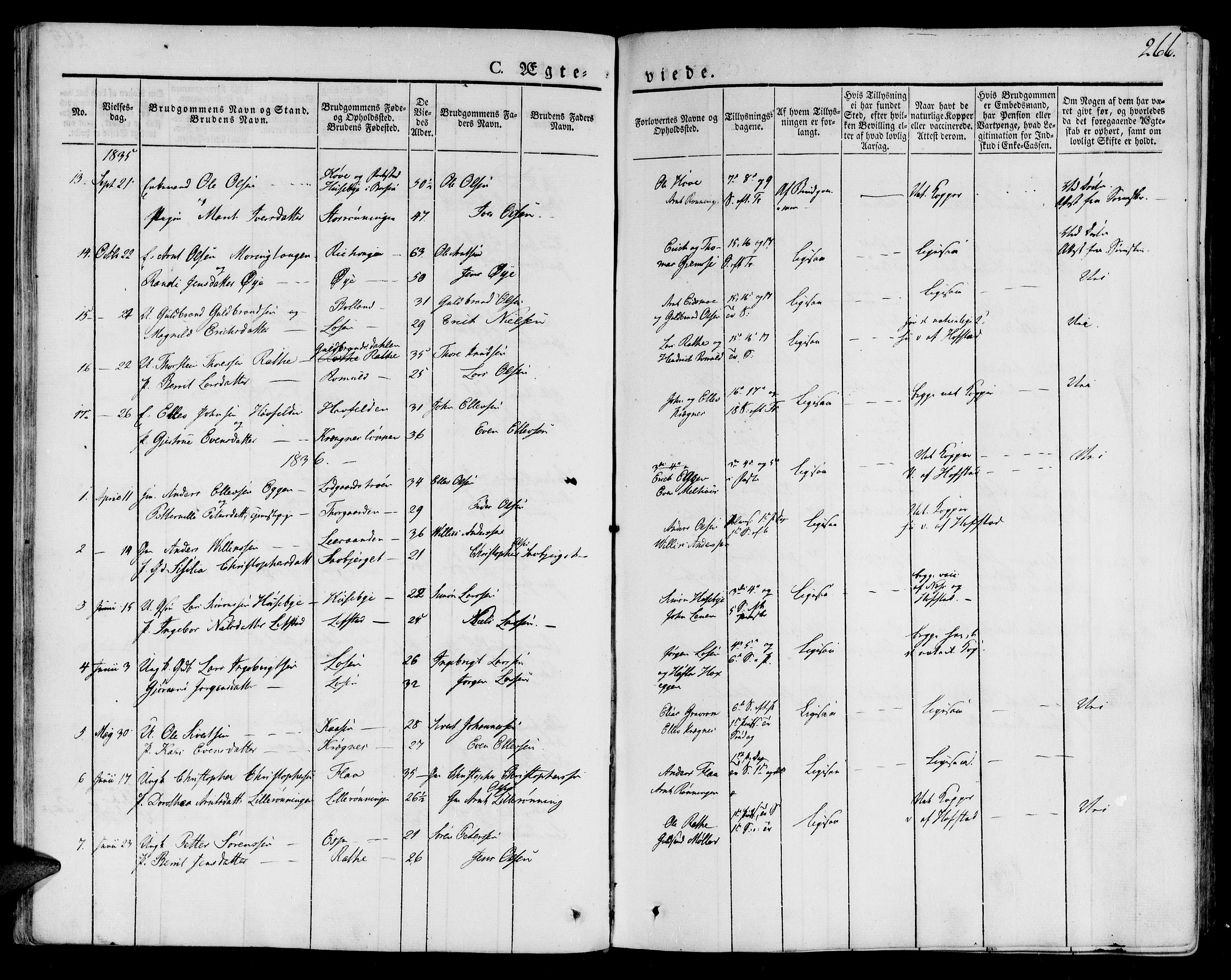 Ministerialprotokoller, klokkerbøker og fødselsregistre - Sør-Trøndelag, SAT/A-1456/691/L1070: Parish register (official) no. 691A05 /1, 1826-1841, p. 266