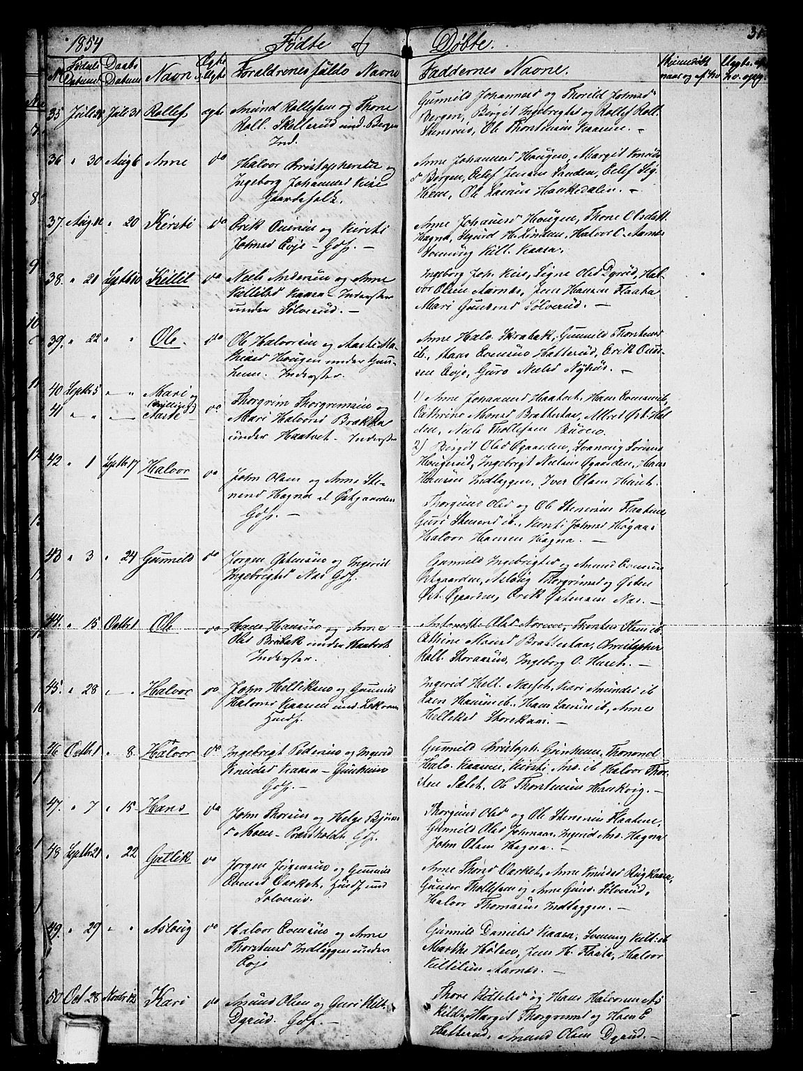 Sauherad kirkebøker, SAKO/A-298/G/Gb/L0001: Parish register (copy) no. II 1, 1845-1865, p. 31