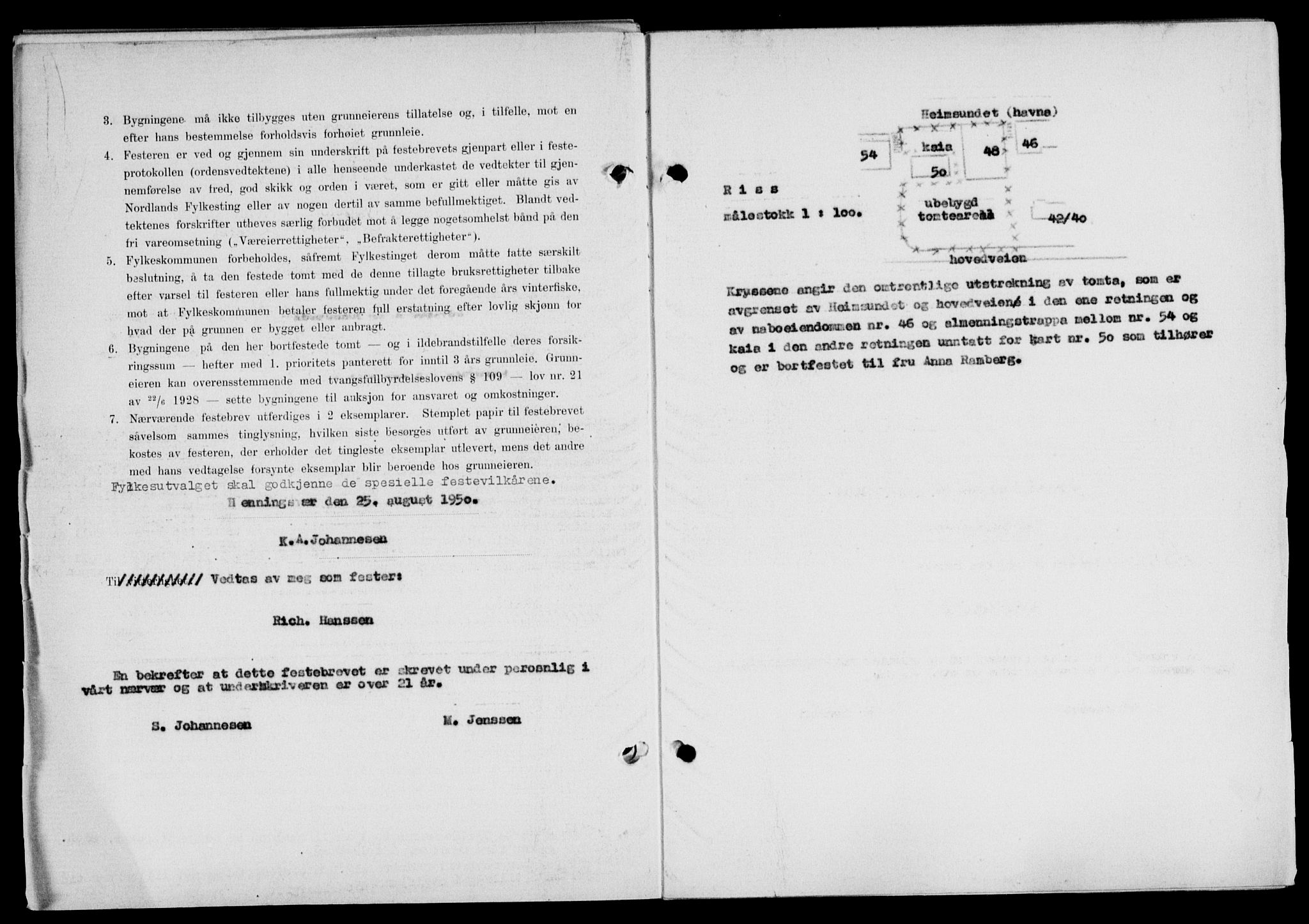 Lofoten sorenskriveri, SAT/A-0017/1/2/2C/L0024a: Mortgage book no. 24a, 1950-1950, Diary no: : 2384/1950