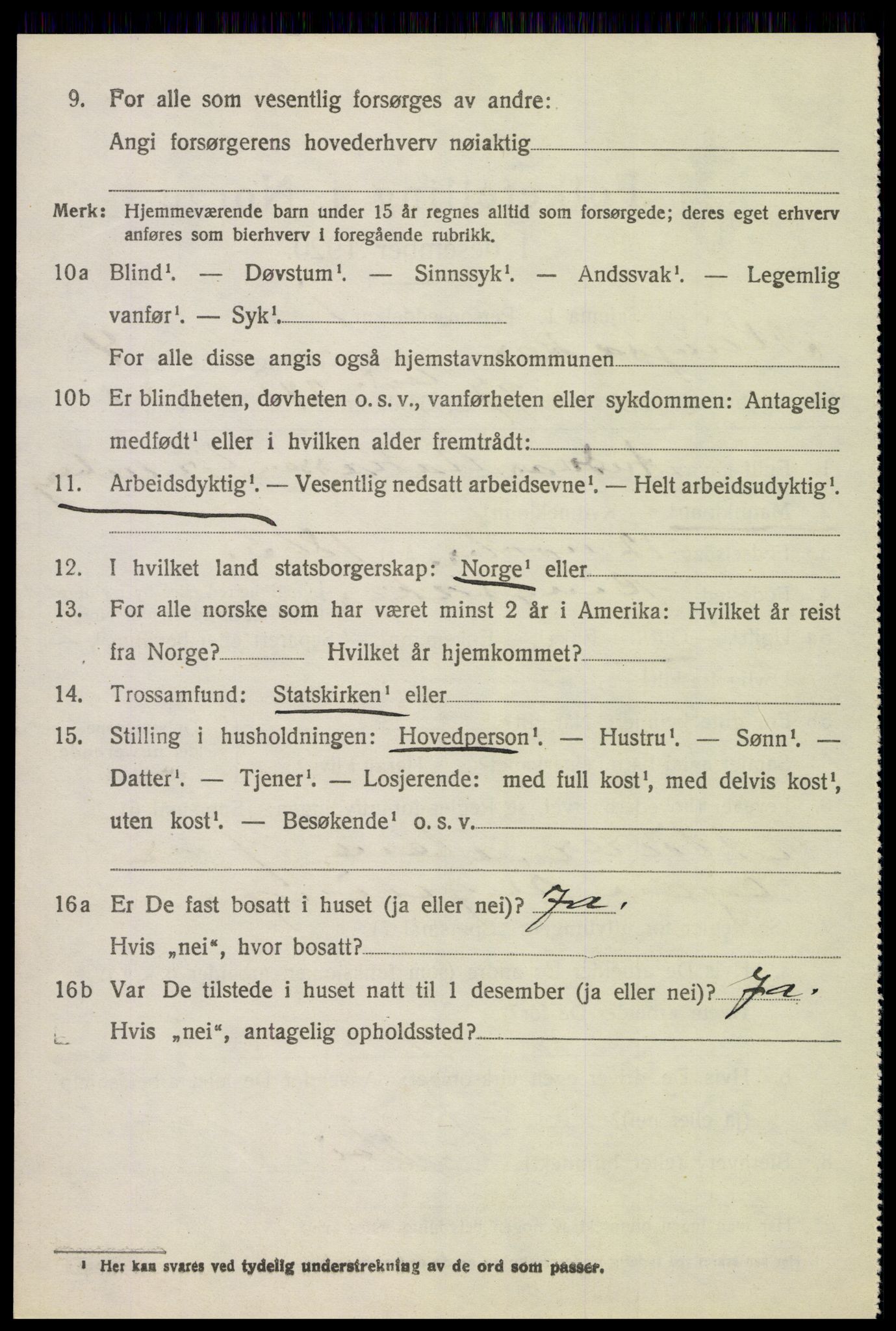 SAH, 1920 census for Ringsaker, 1920, p. 9697