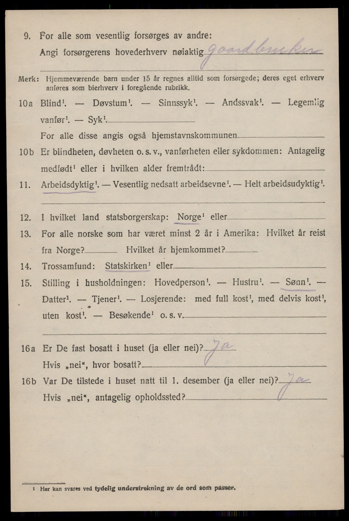 SAST, 1920 census for Hetland, 1920, p. 24998