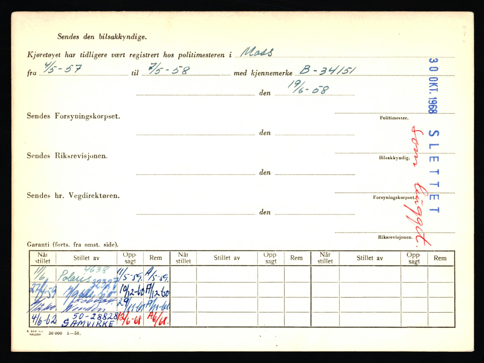 Stavanger trafikkstasjon, AV/SAST-A-101942/0/F/L0050: L-50600 - L-51299, 1930-1971, p. 258