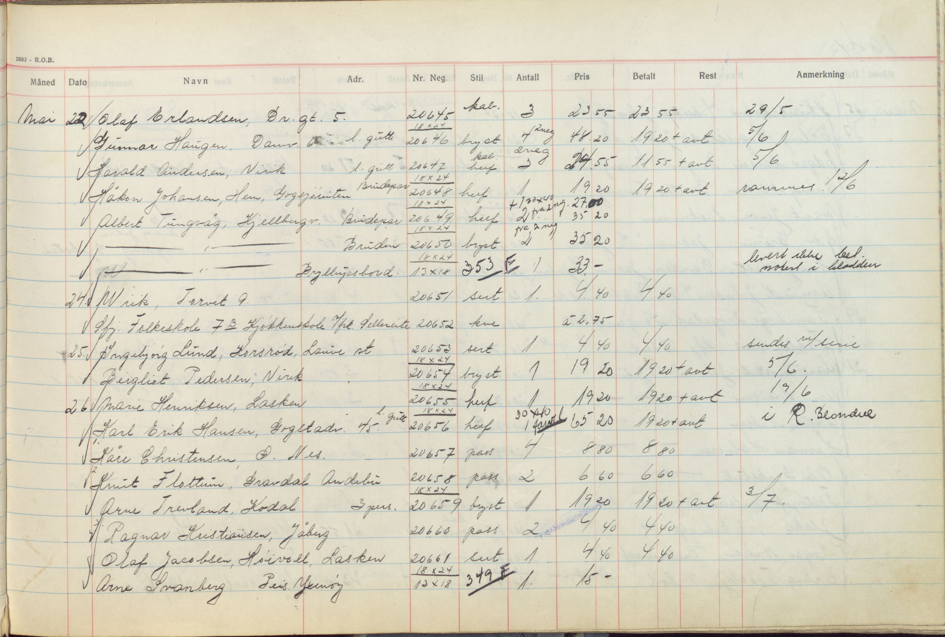 Pa 1494 - Jørgensen, Antonius. Fotograf, VEMU/A-2760/F/Fb, 1927-1984, p. 1252