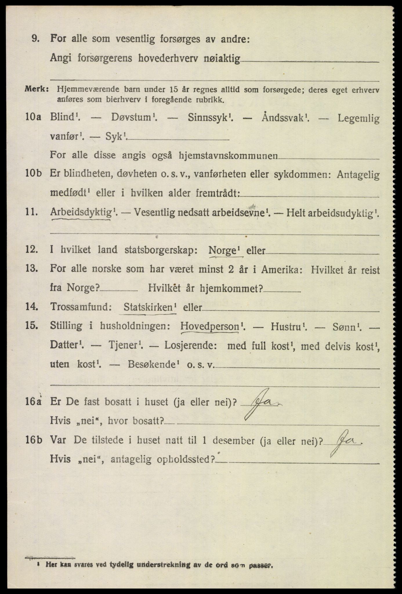 SAH, 1920 census for Folldal, 1920, p. 2984