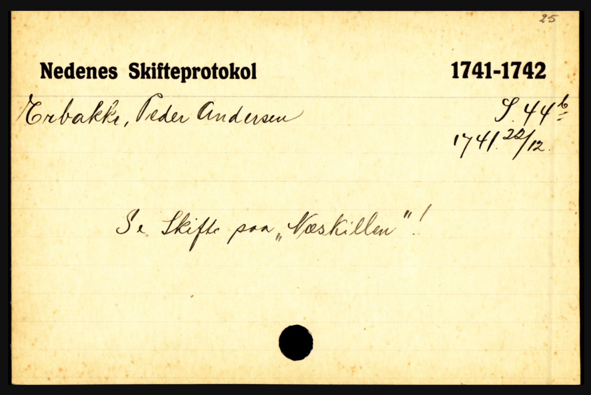 Nedenes sorenskriveri før 1824, AV/SAK-1221-0007/H, p. 6121