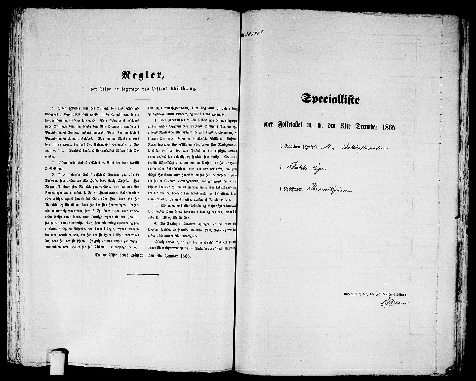 RA, 1865 census for Trondheim, 1865, p. 3036