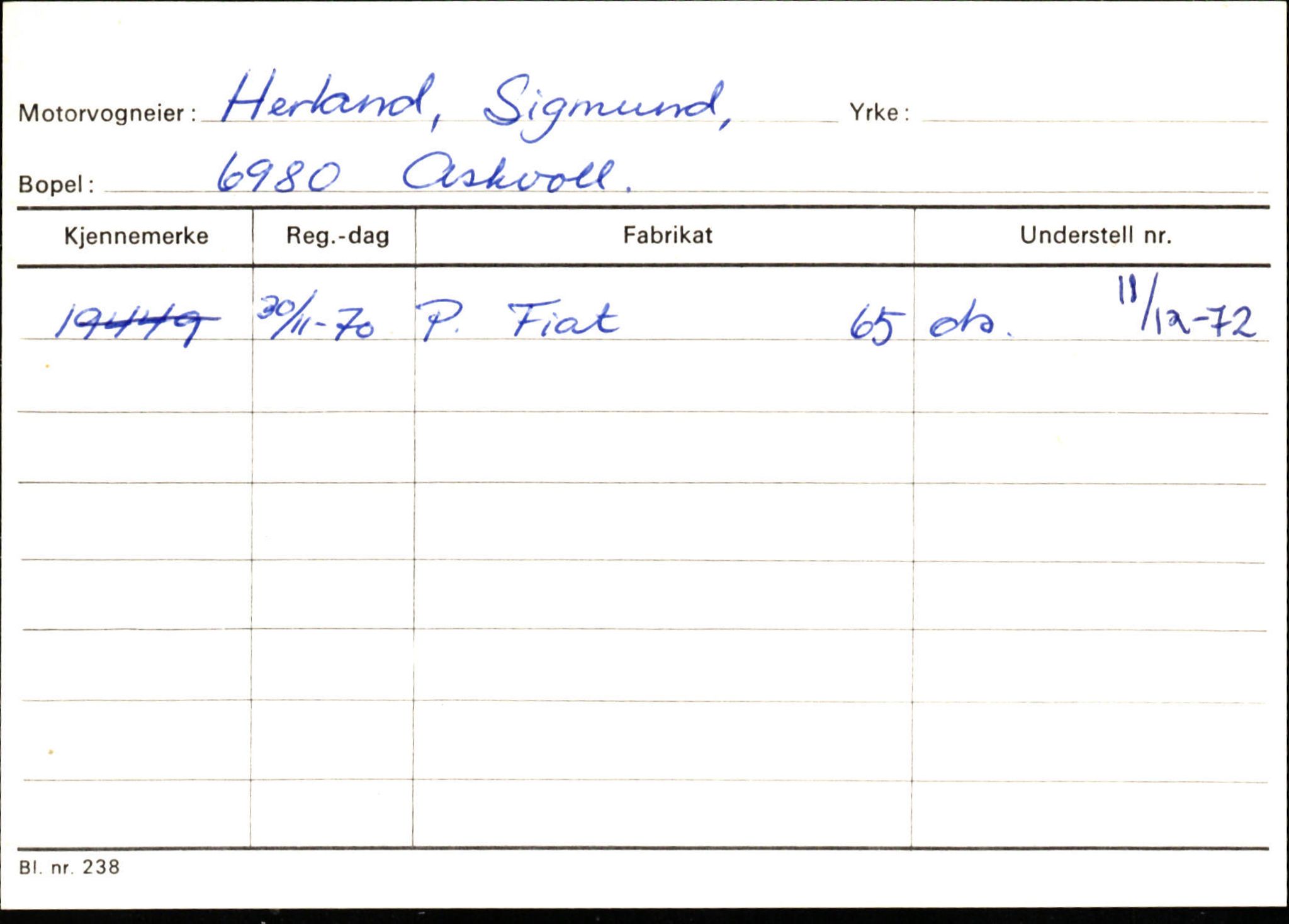 Statens vegvesen, Sogn og Fjordane vegkontor, AV/SAB-A-5301/4/F/L0132: Eigarregister Askvoll A-Å. Balestrand A-Å, 1945-1975, p. 552