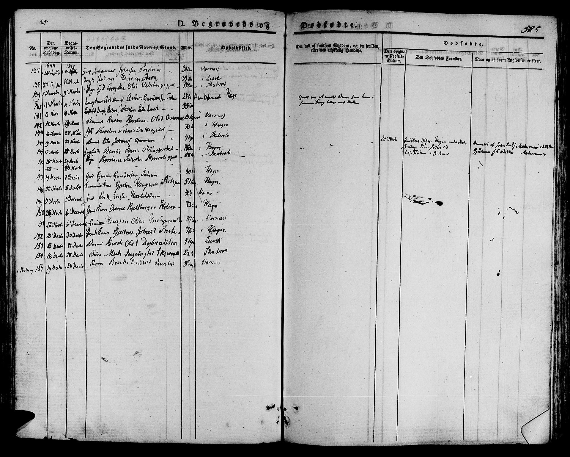 Ministerialprotokoller, klokkerbøker og fødselsregistre - Nord-Trøndelag, AV/SAT-A-1458/709/L0072: Parish register (official) no. 709A12, 1833-1844, p. 525