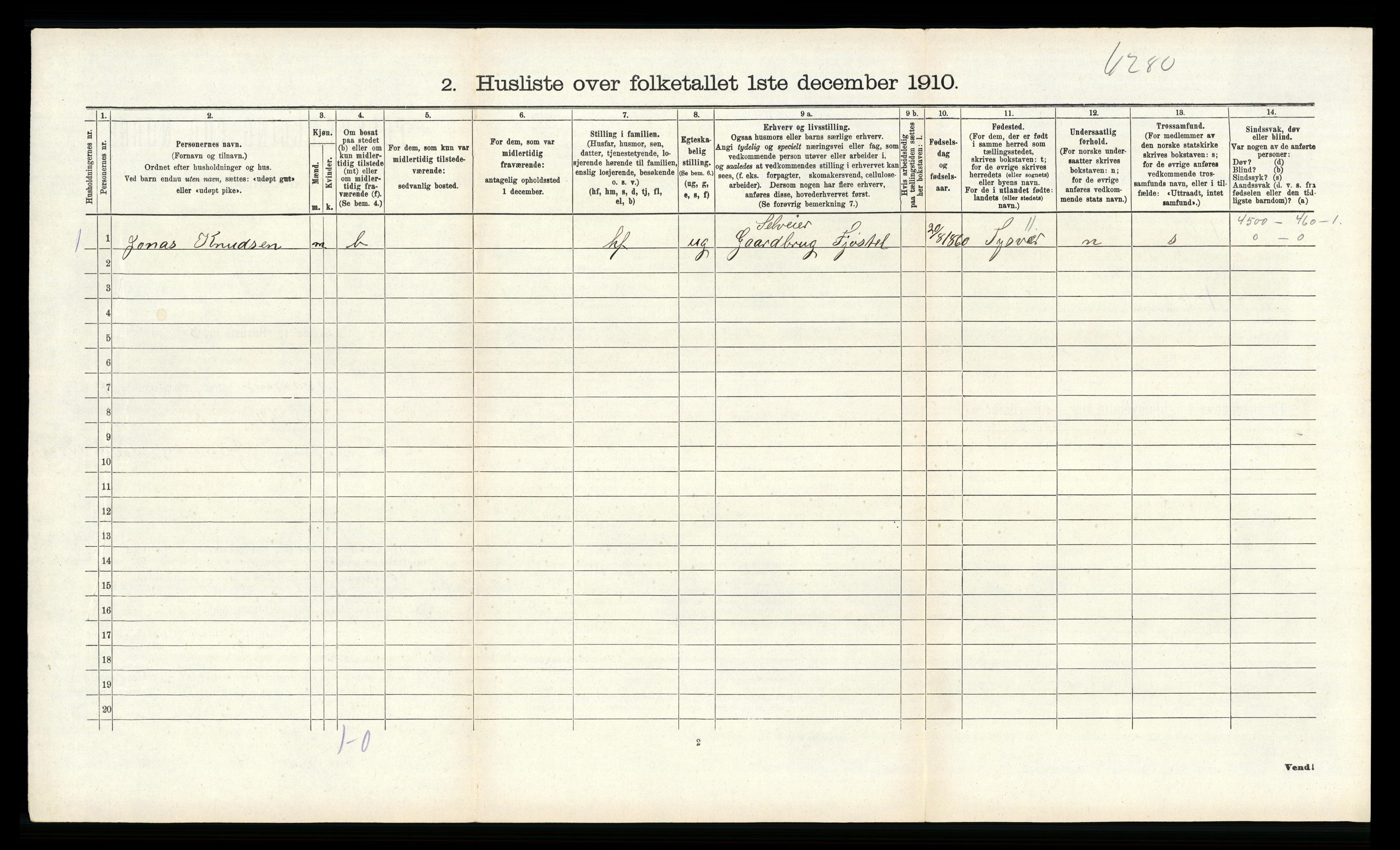 RA, 1910 census for Avaldsnes, 1910, p. 602