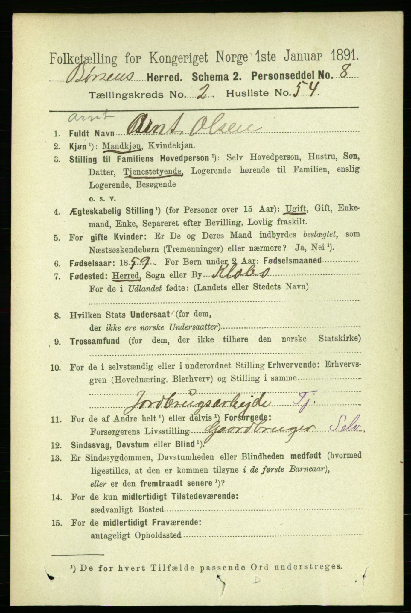 RA, 1891 census for 1658 Børsa, 1891, p. 777