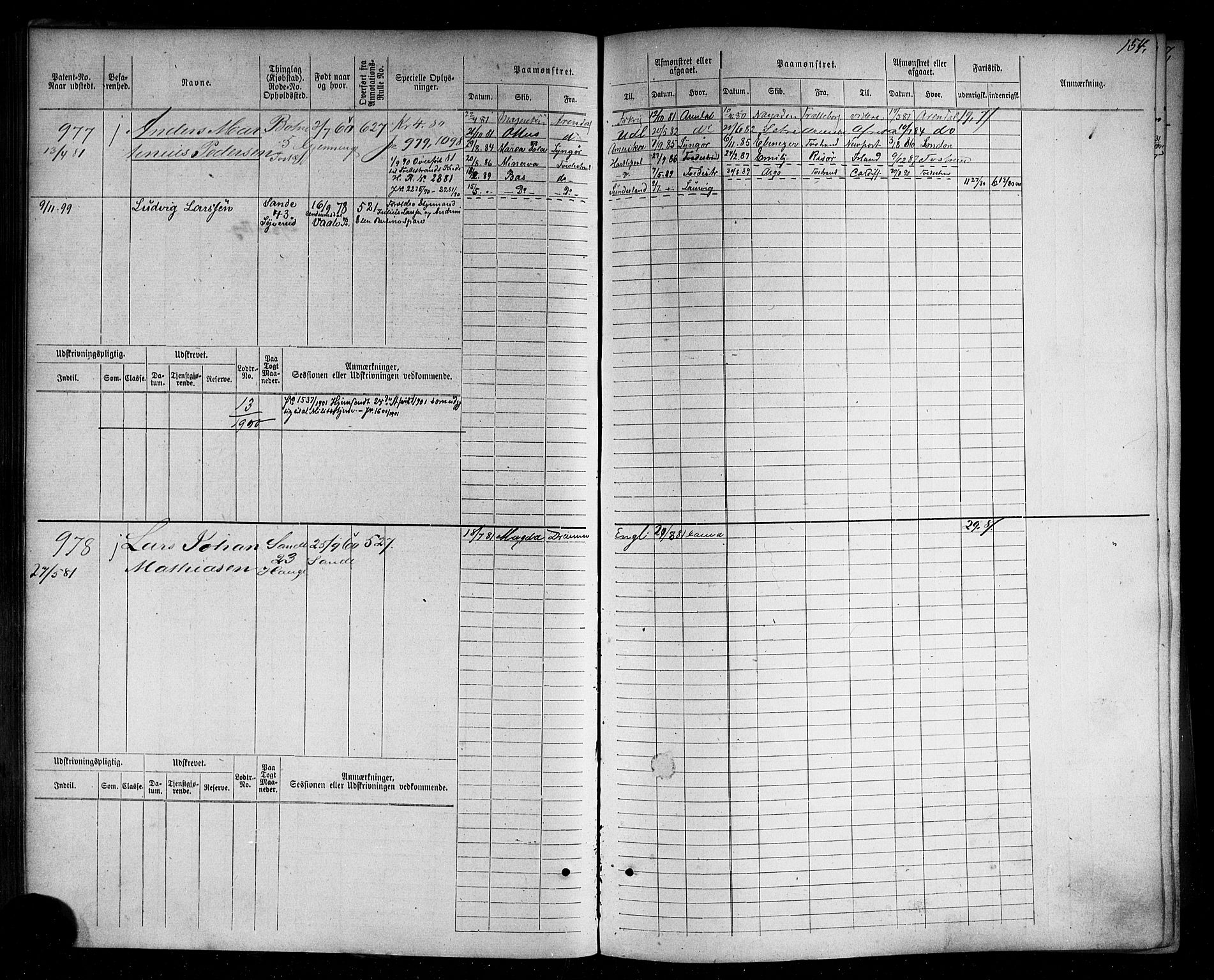 Holmestrand innrulleringskontor, AV/SAKO-A-1151/F/Fc/L0004: Hovedrulle, 1872-1913, p. 192