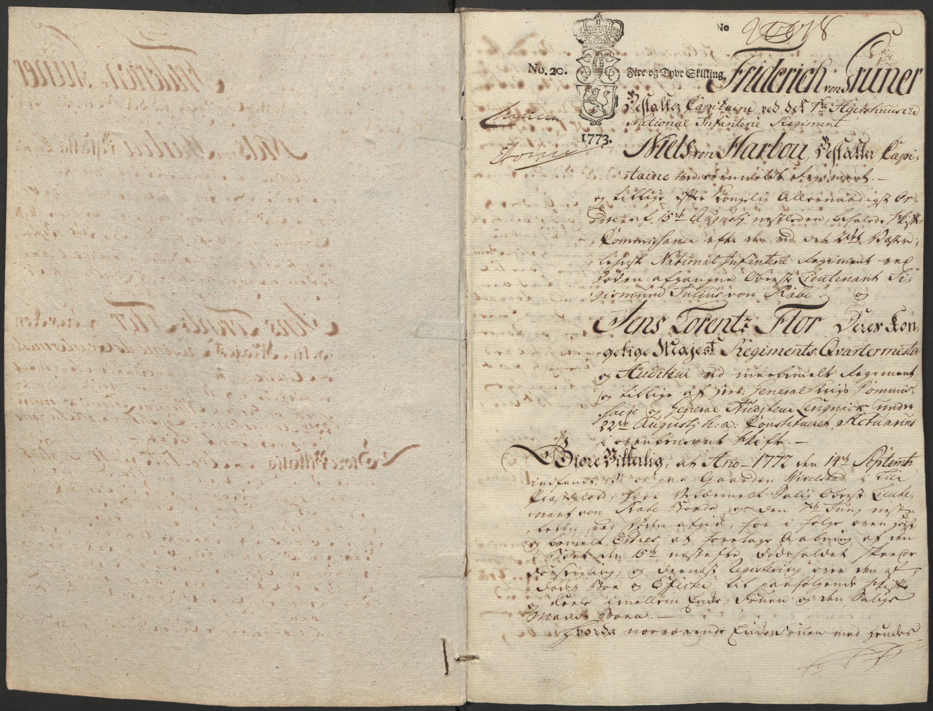 Forsvaret, Generalauditøren, AV/RA-RAFA-1772/F/Fj/Fja/L0024: --, 1751-1814, p. 3