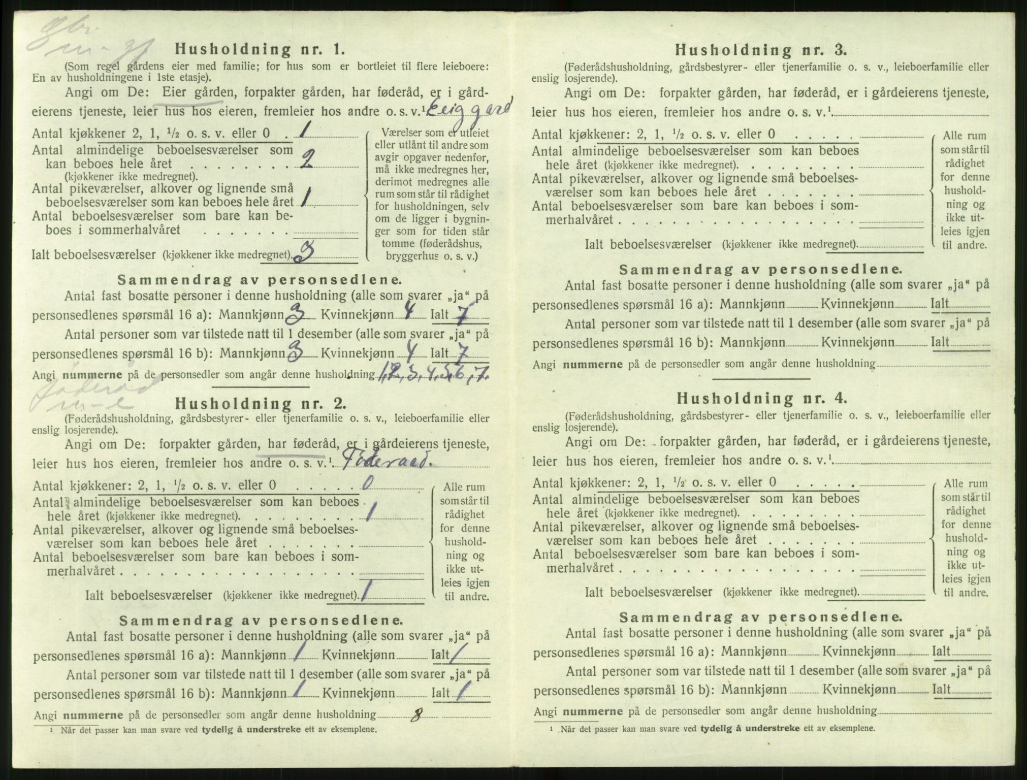 SAT, 1920 census for Hjørundfjord, 1920, p. 270