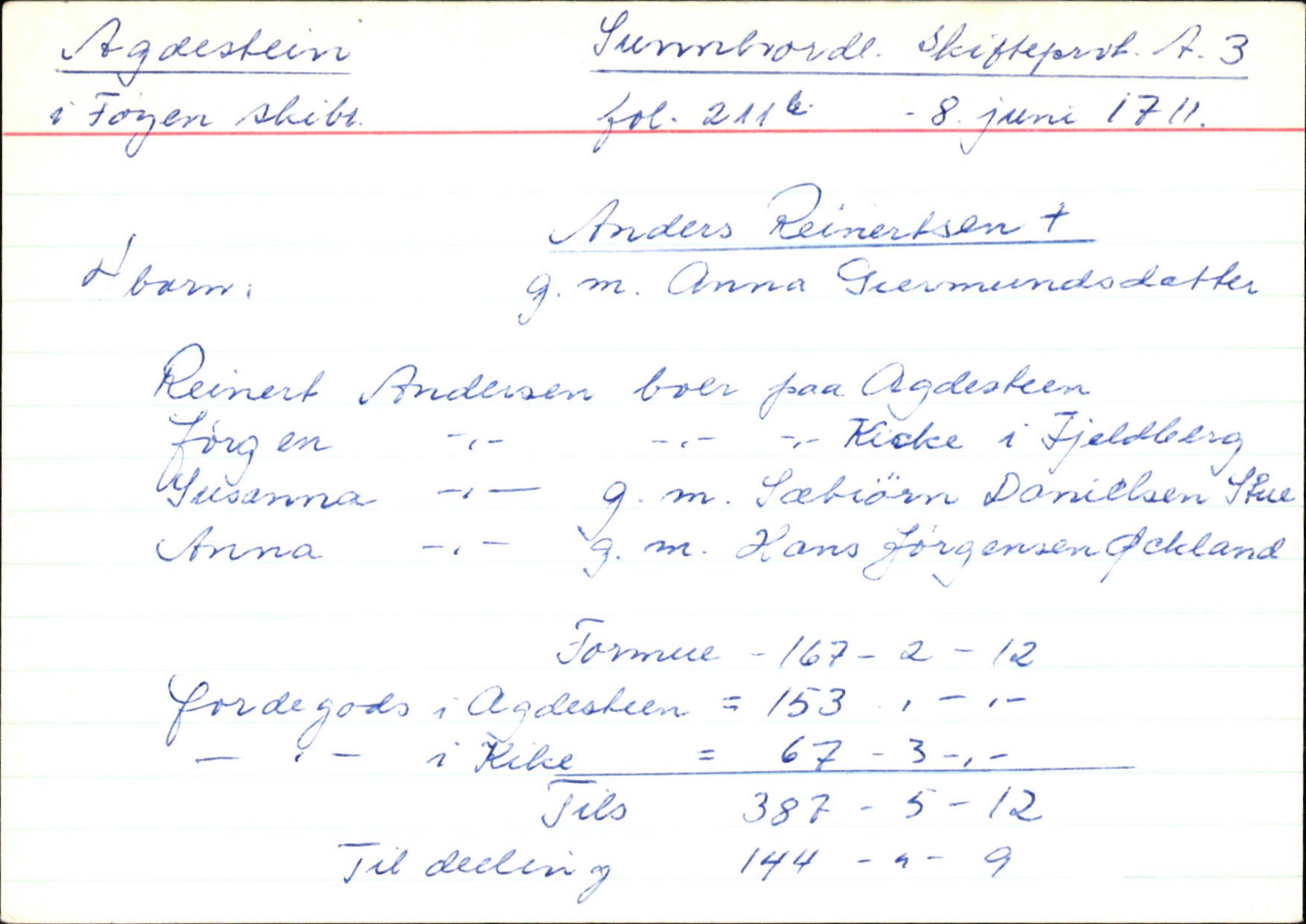 Skiftekort ved Statsarkivet i Bergen, SAB/SKIFTEKORT/004/L0002: Skifteprotokoll nr. 3, 1708-1717, p. 295
