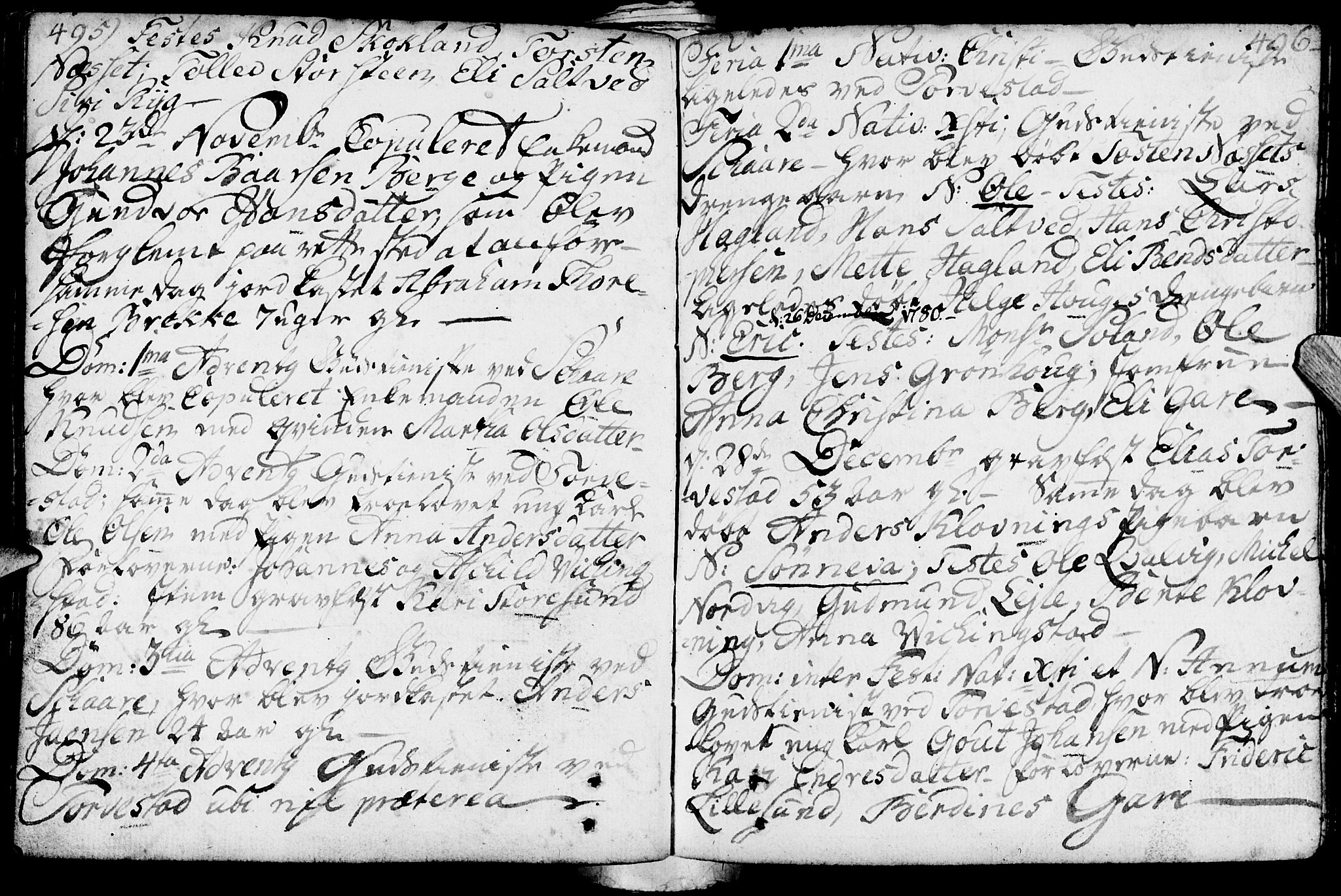 Torvastad sokneprestkontor, SAST/A -101857/H/Ha/Haa/L0001: Parish register (official) no. A 1, 1753-1800, p. 495-496