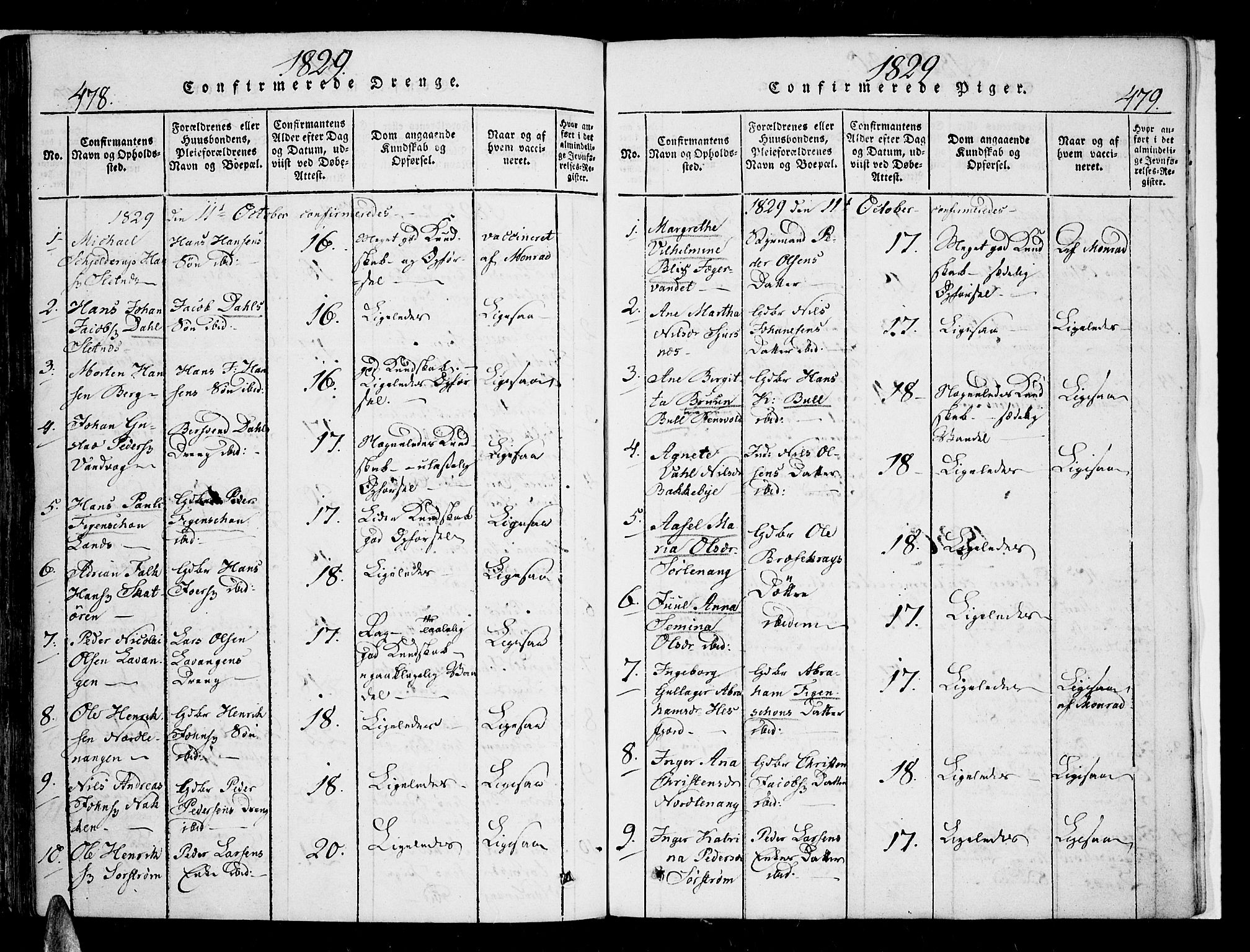 Karlsøy sokneprestembete, SATØ/S-1299/H/Ha/Haa/L0002kirke: Parish register (official) no. 2, 1823-1842, p. 478-479