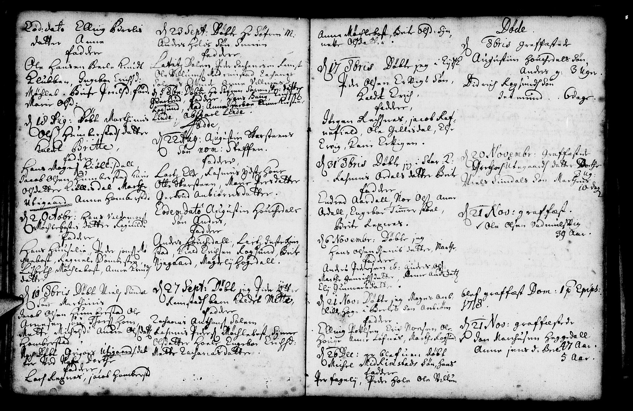 Davik sokneprestembete, AV/SAB-A-79701/H/Haa/Haaa/L0001: Parish register (official) no. A 1, 1710-1742, p. 41