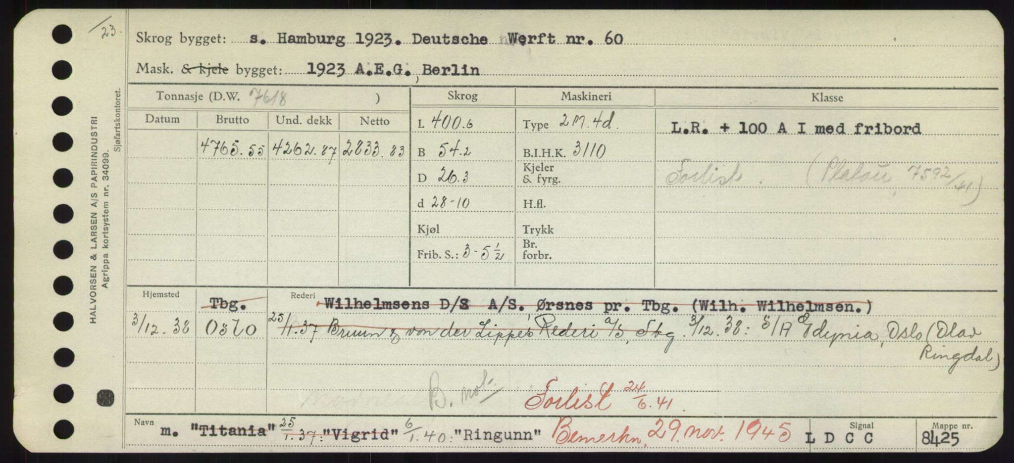 Sjøfartsdirektoratet med forløpere, Skipsmålingen, AV/RA-S-1627/H/Hd/L0030: Fartøy, Q-Riv, p. 593