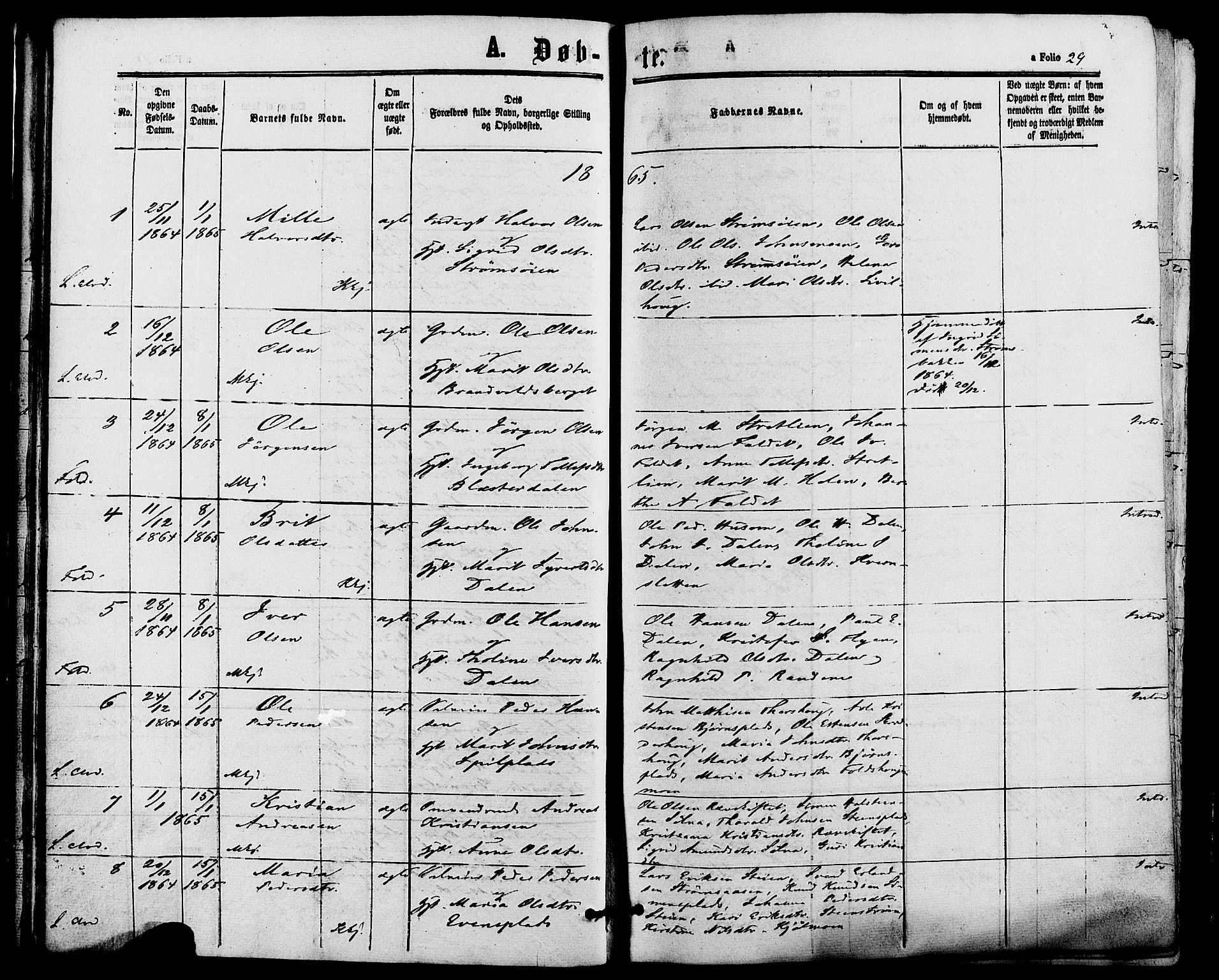 Alvdal prestekontor, SAH/PREST-060/H/Ha/Haa/L0001: Parish register (official) no. 1, 1863-1882, p. 29