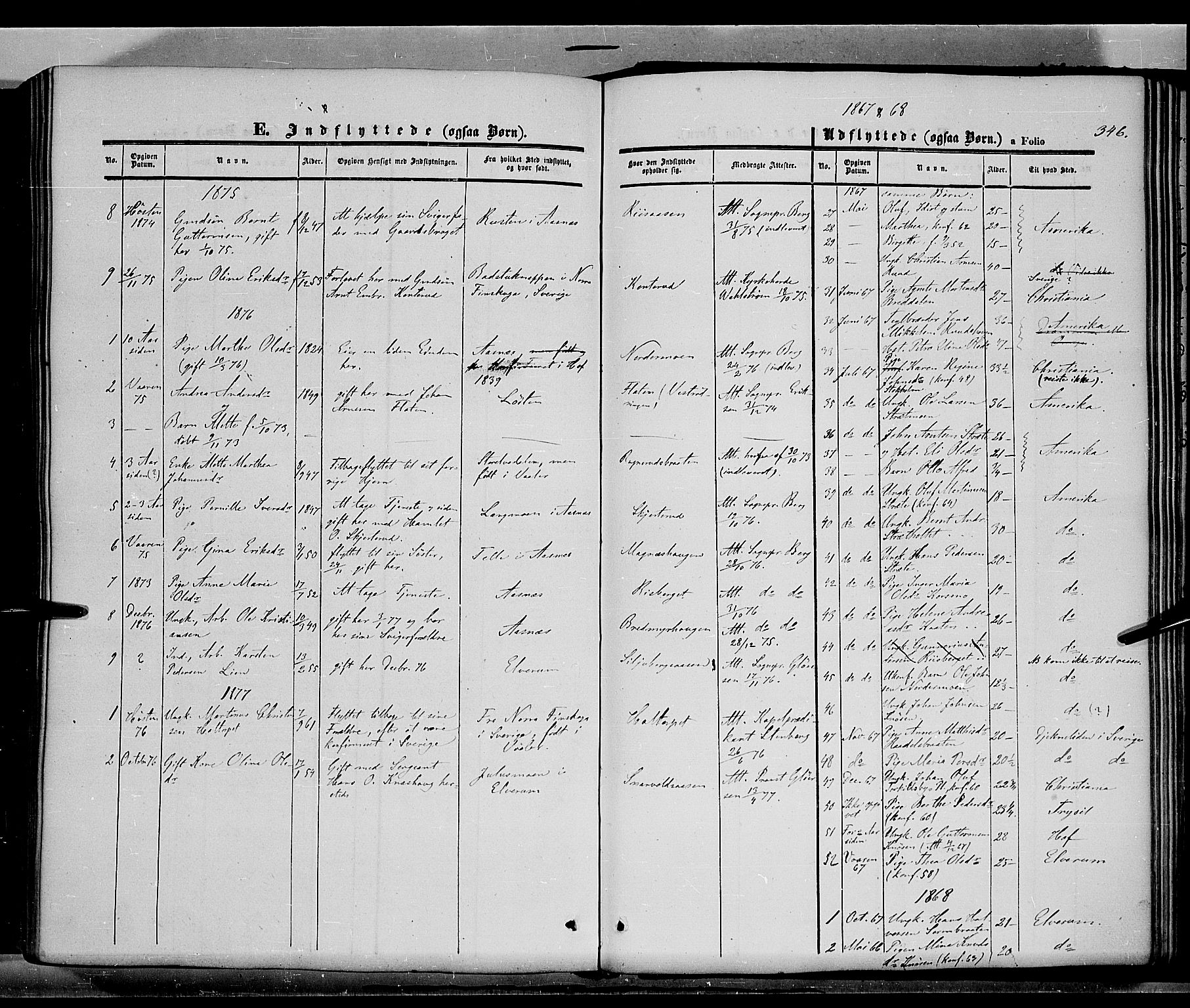 Våler prestekontor, Hedmark, AV/SAH-PREST-040/H/Ha/Haa/L0001: Parish register (official) no. 1, 1849-1878, p. 346