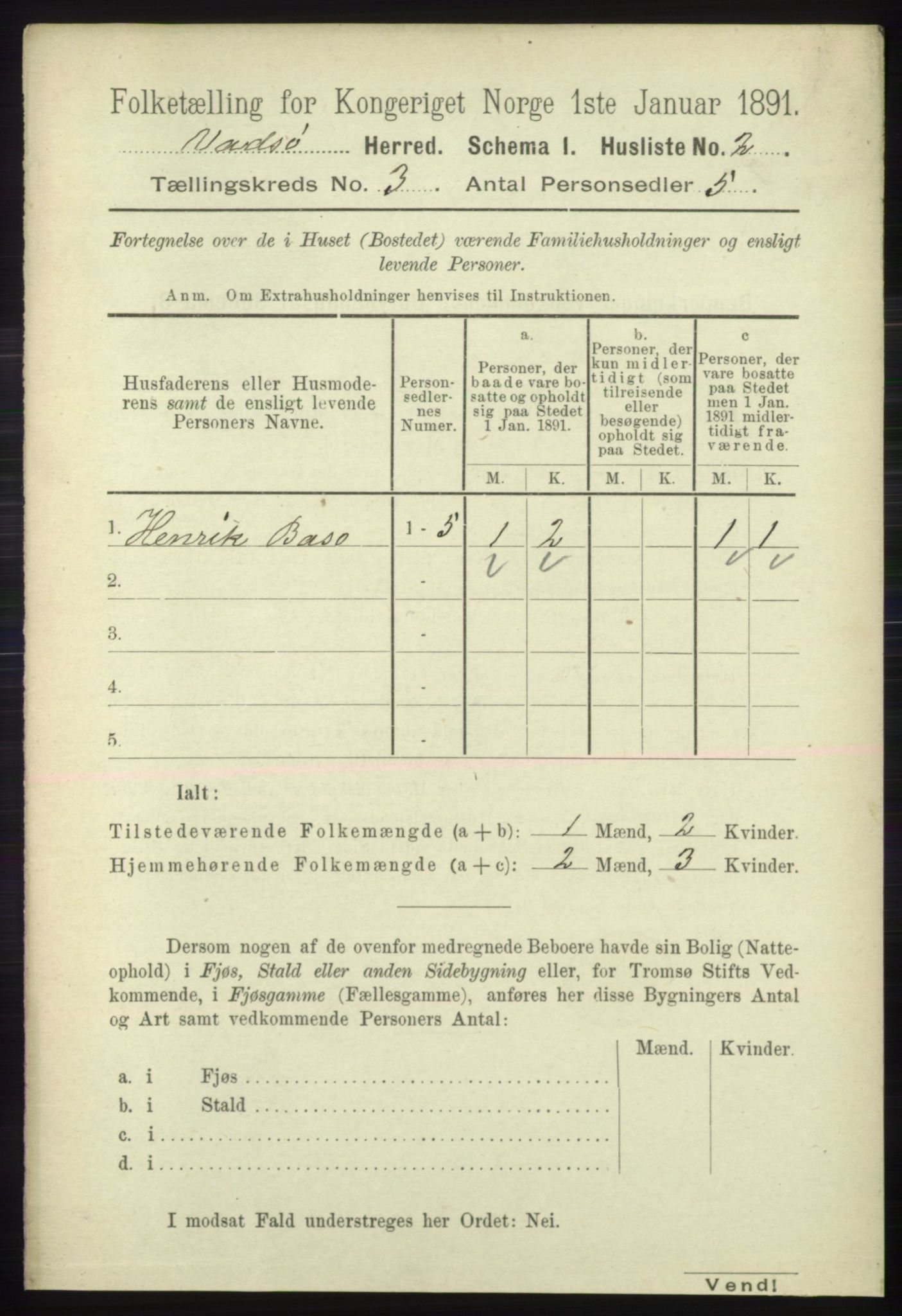 RA, 1891 census for 2029 Vadsø, 1891, p. 771