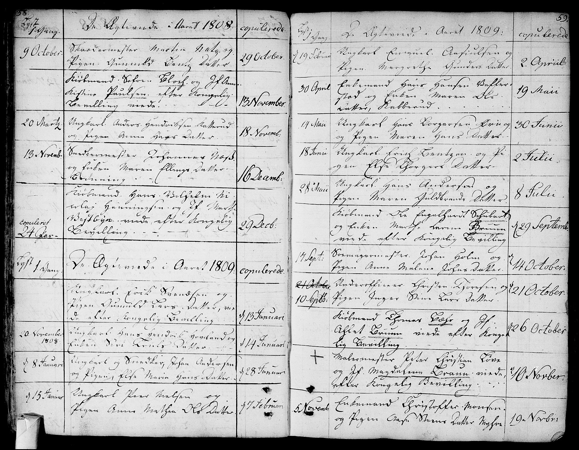 Bragernes kirkebøker, SAKO/A-6/F/Fa/L0006a: Parish register (official) no. I 6, 1782-1814, p. 58-59