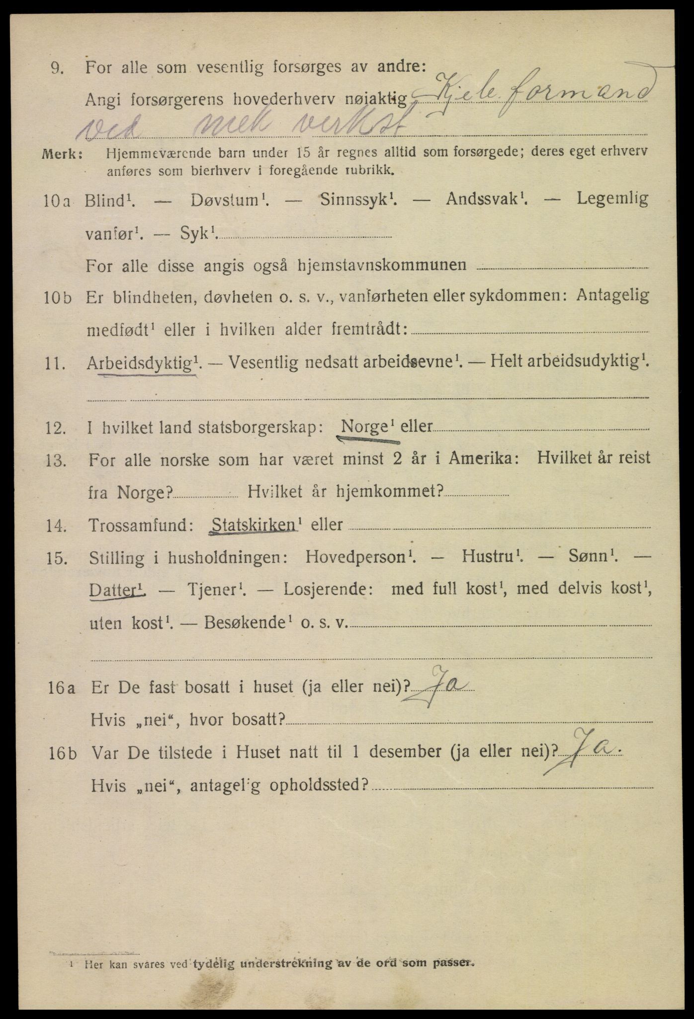 SAK, 1920 census for Kristiansand, 1920, p. 44006