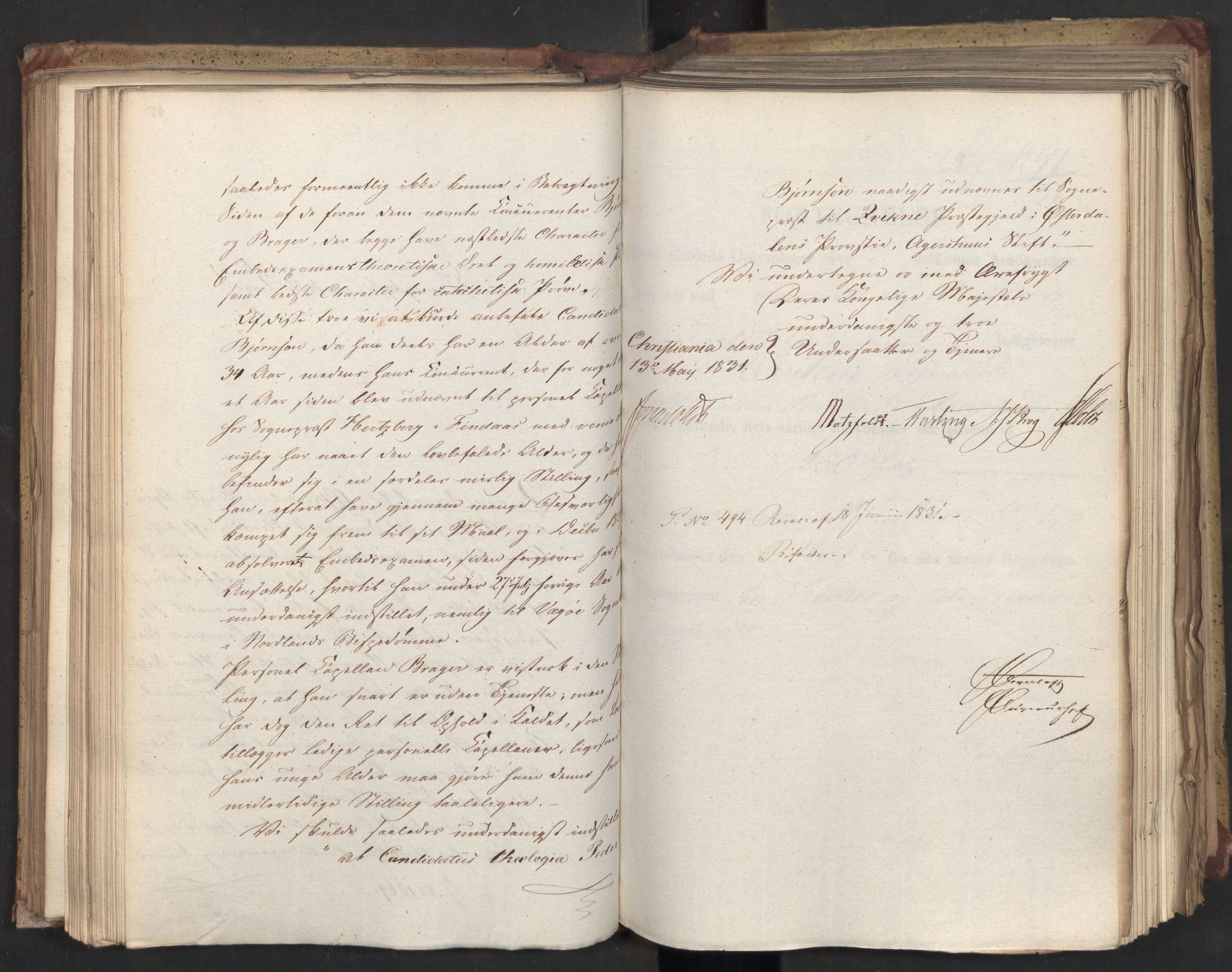 Statsrådsavdelingen i Stockholm, AV/RA-S-1003/D/Da/L0071: Regjeringsinnstillinger nr. 1222-1364, 1831, p. 206