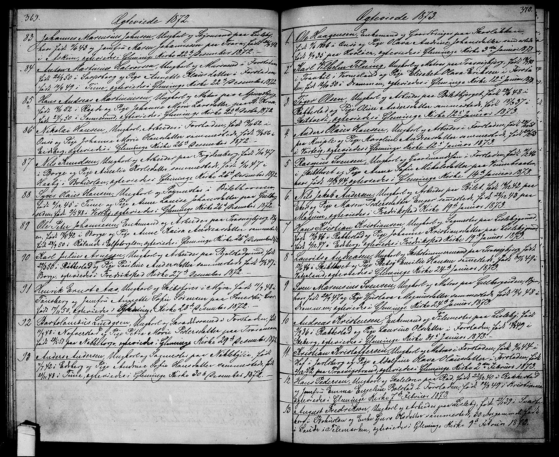 Glemmen prestekontor Kirkebøker, AV/SAO-A-10908/G/Ga/L0004: Parish register (copy) no. 4, 1867-1875, p. 369-370
