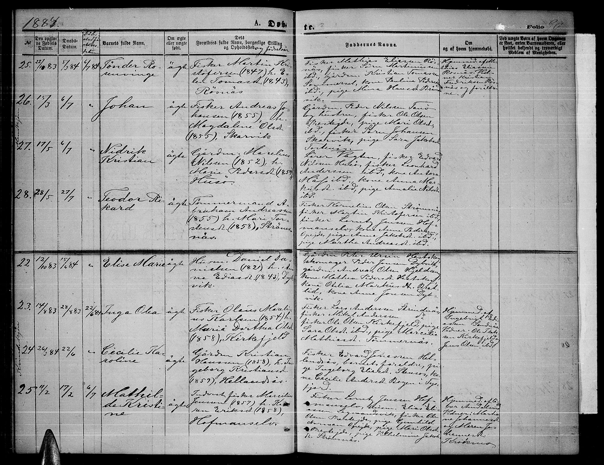 Ministerialprotokoller, klokkerbøker og fødselsregistre - Nordland, AV/SAT-A-1459/859/L0858: Parish register (copy) no. 859C04, 1873-1886, p. 90