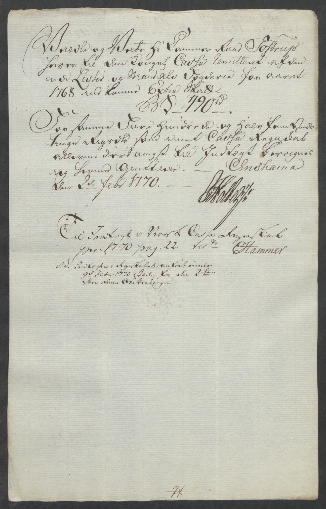 Rentekammeret inntil 1814, Reviderte regnskaper, Fogderegnskap, AV/RA-EA-4092/R45/L2704: Ekstraskatten Lista og Mandal, 1762-1768, p. 292