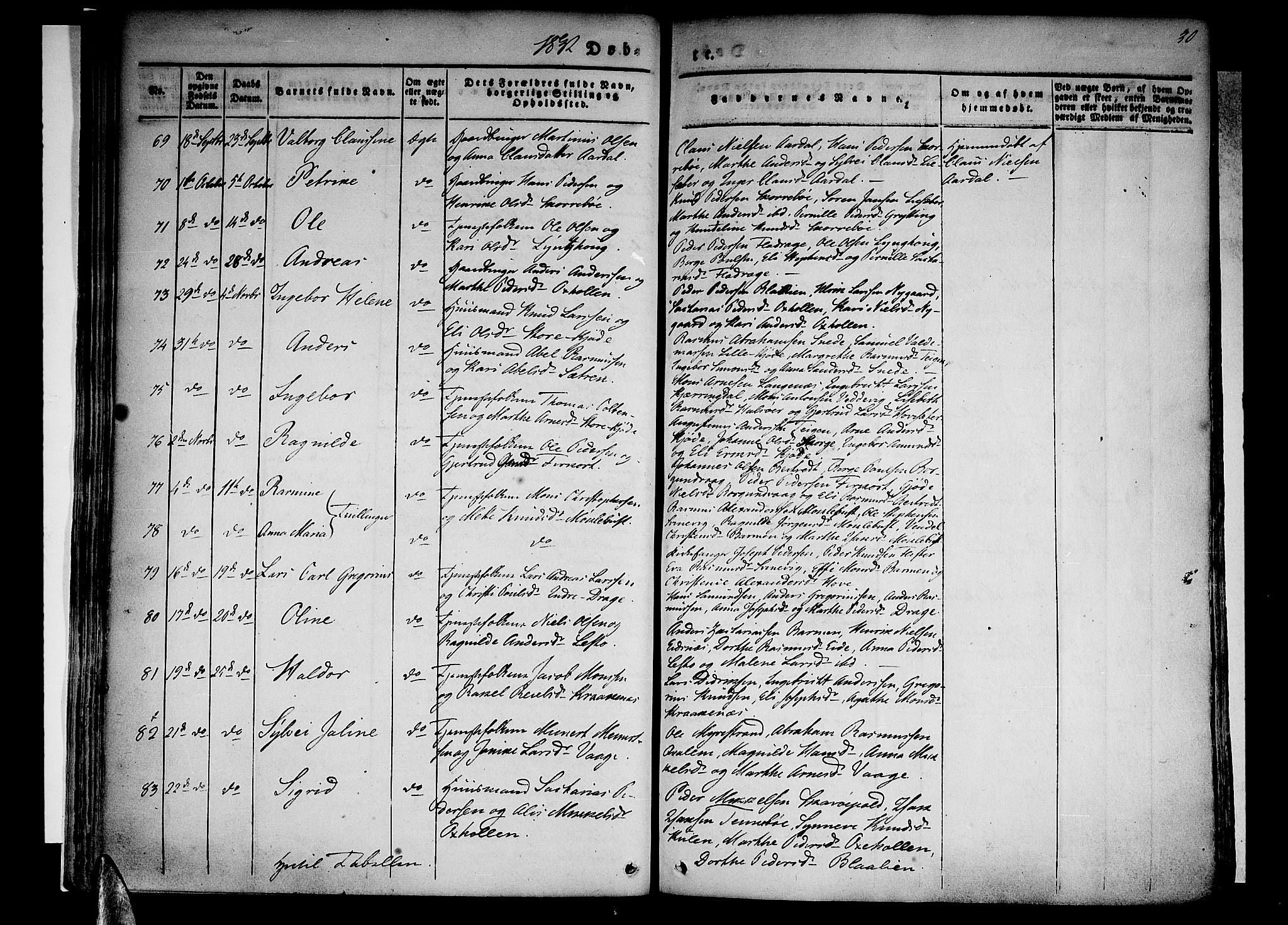 Selje sokneprestembete, SAB/A-99938/H/Ha/Haa/Haaa: Parish register (official) no. A 9, 1829-1844, p. 30
