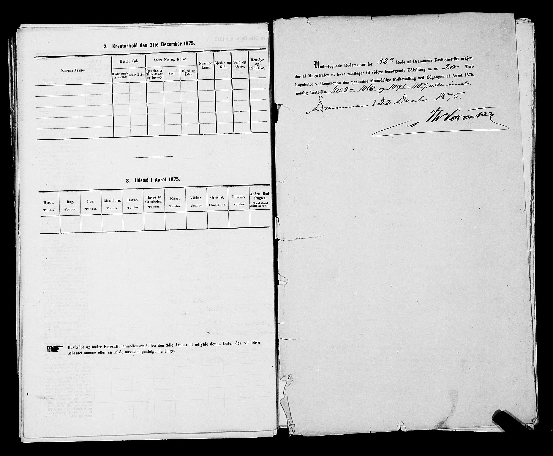 SAKO, 1875 census for 0602 Drammen, 1875, p. 2906