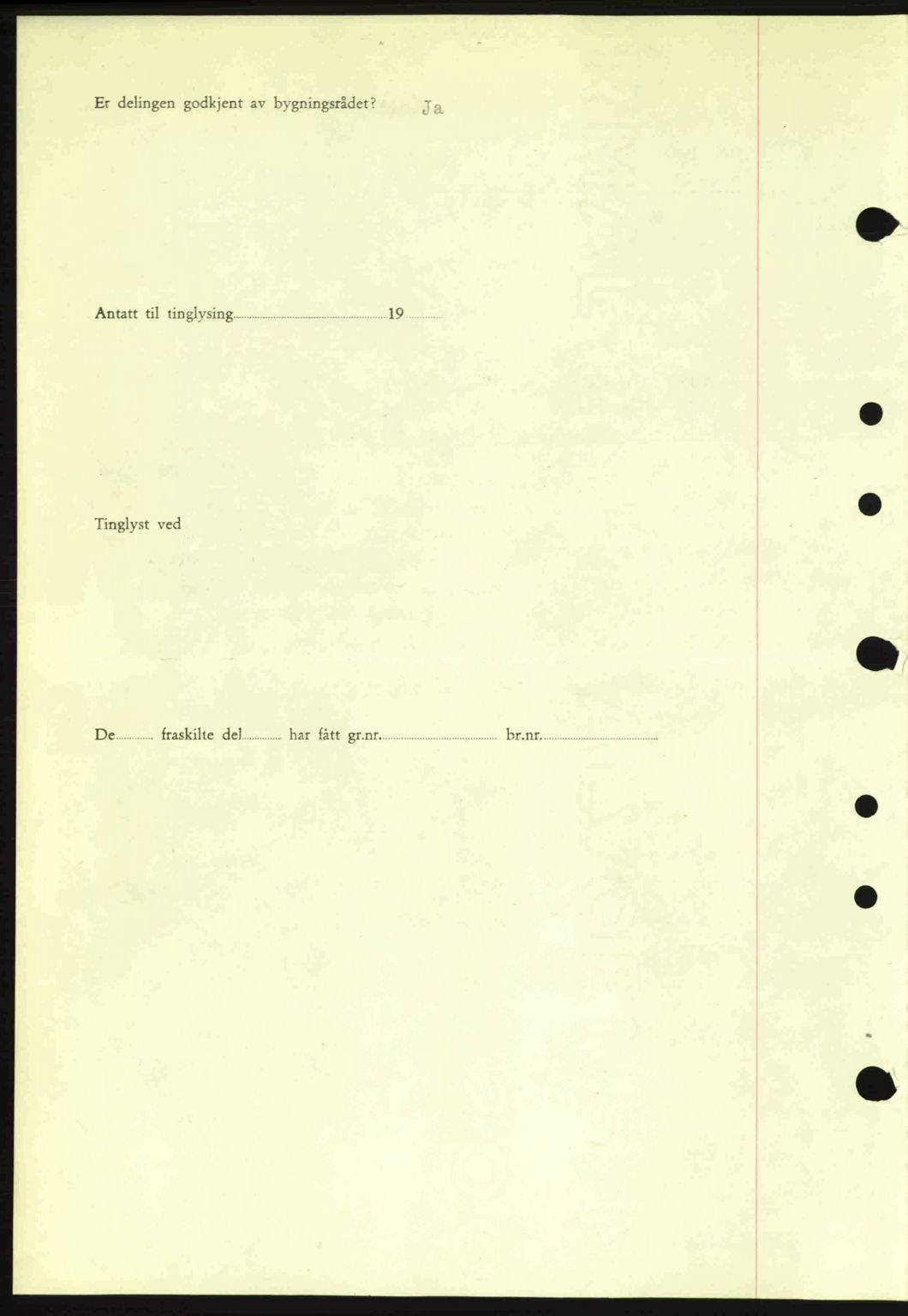 Moss sorenskriveri, SAO/A-10168: Mortgage book no. A9, 1941-1942, Diary no: : 2461/1941