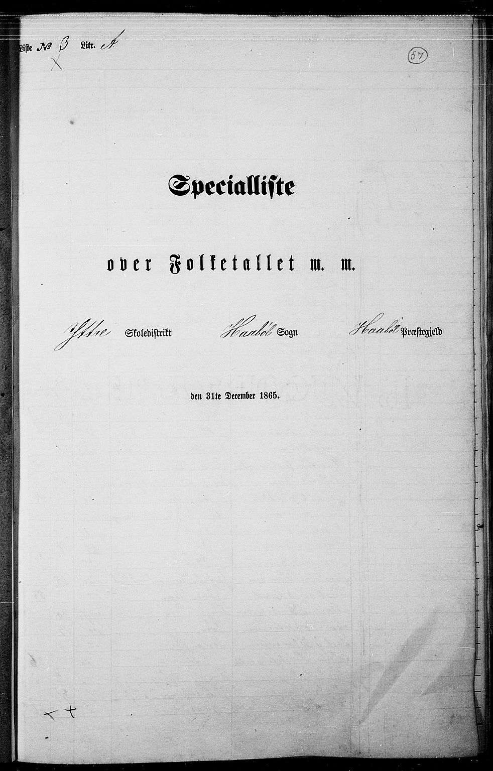 RA, 1865 census for Hobøl, 1865, p. 48