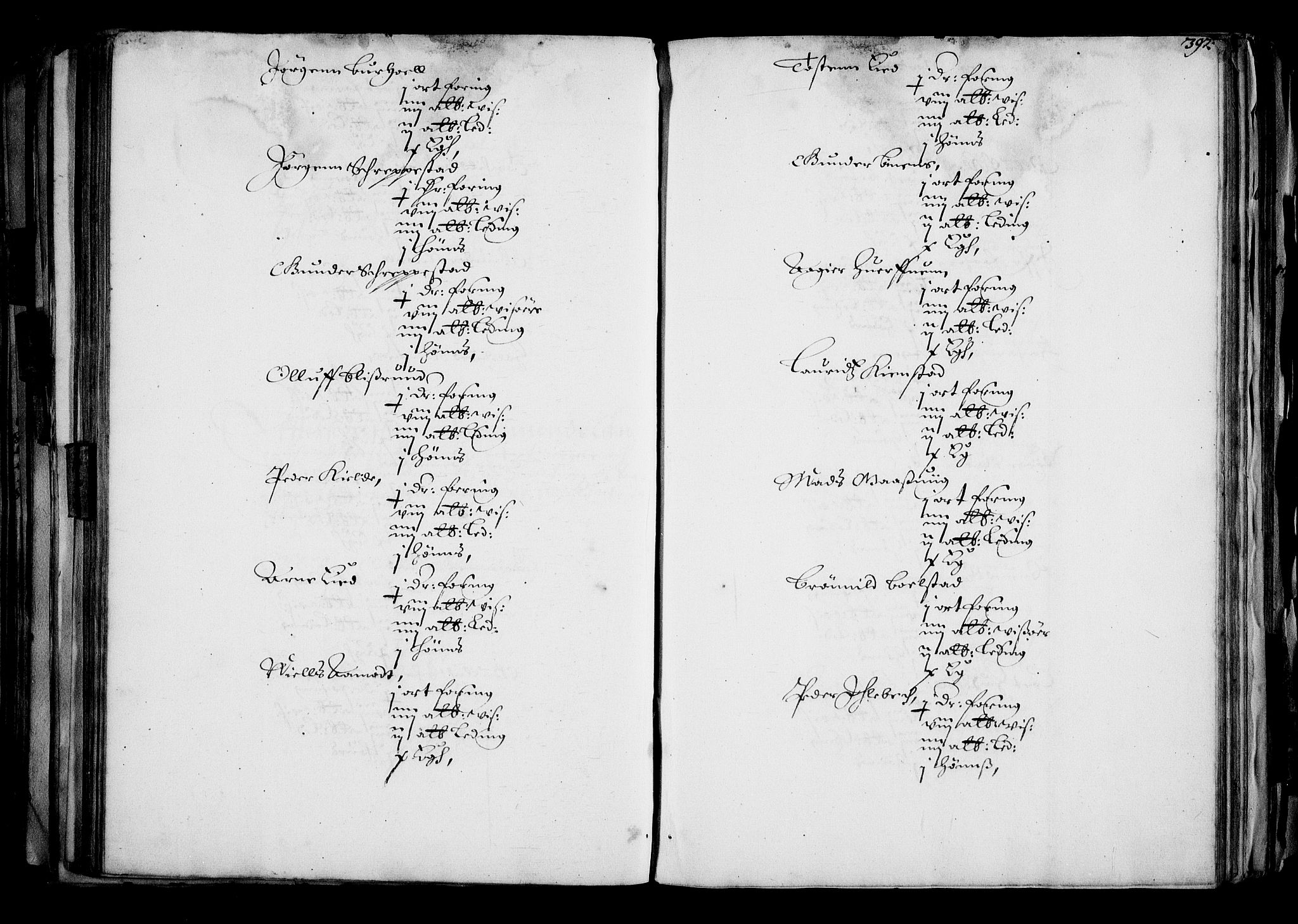 Rentekammeret inntil 1814, Realistisk ordnet avdeling, AV/RA-EA-4070/N/Na/L0001: [XI f]: Akershus stifts jordebok, 1652, p. 396b-397a