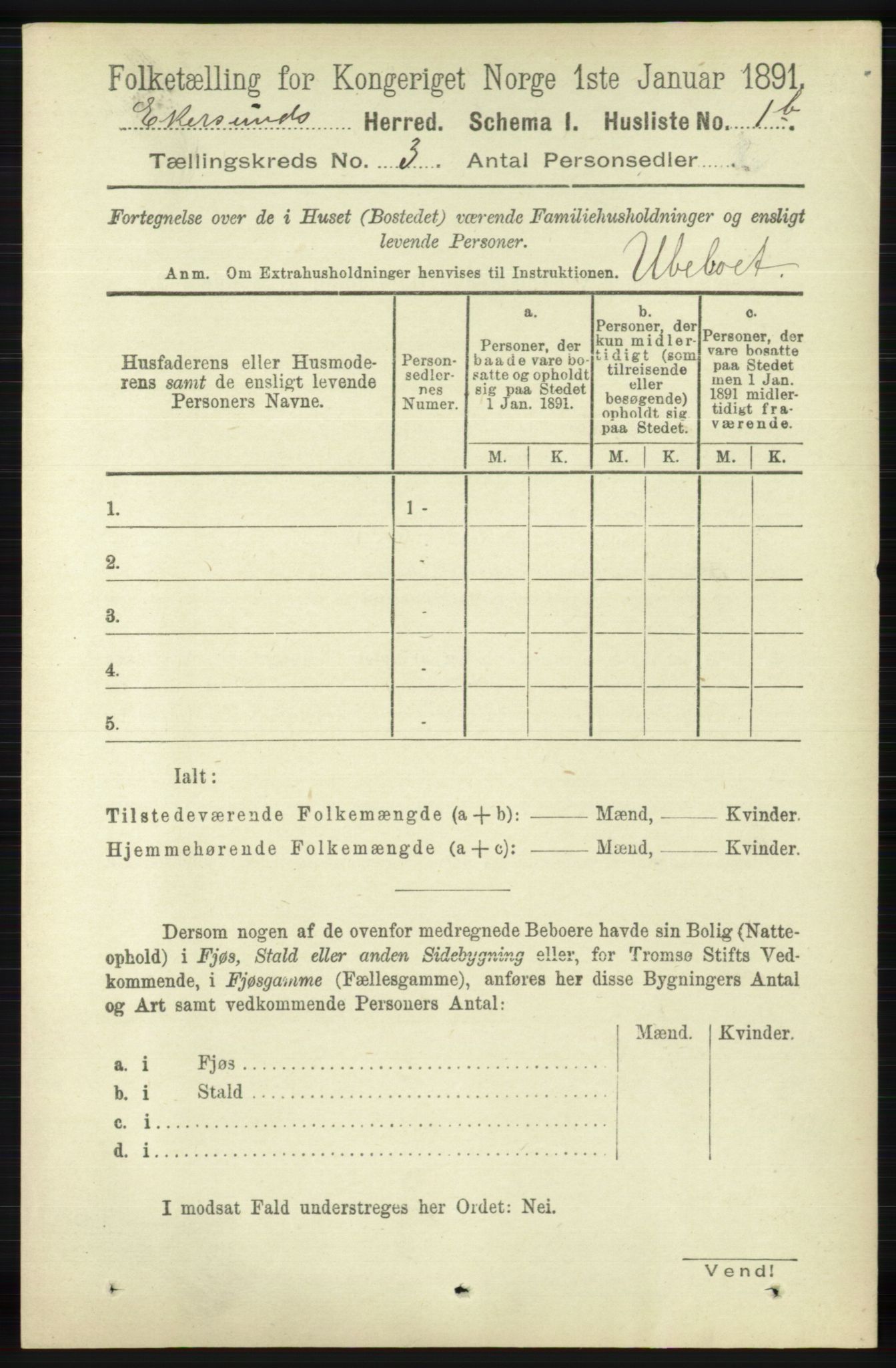 RA, 1891 census for 1116 Eigersund herred, 1891, p. 902