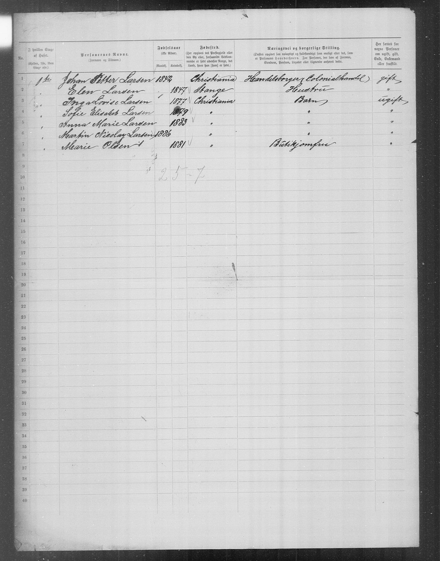 OBA, Municipal Census 1899 for Kristiania, 1899, p. 16755