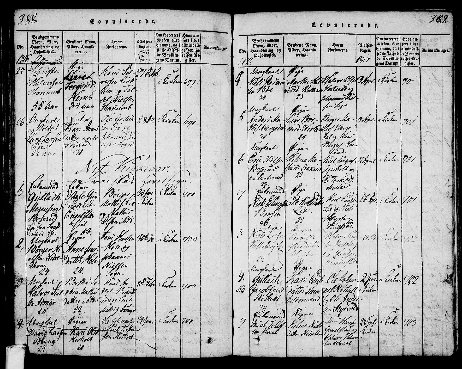 Lardal kirkebøker, AV/SAKO-A-350/F/Fa/L0005: Parish register (official) no. I 5, 1814-1835, p. 388-389